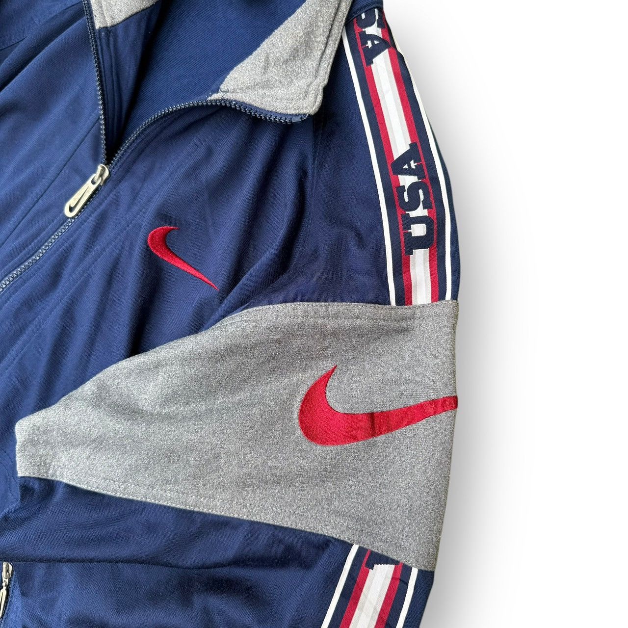 Nike Nike USA Zip Up Sweatshirt Track Jacket Vintage Size US M / EU 48-50 / 2 - 5 Thumbnail