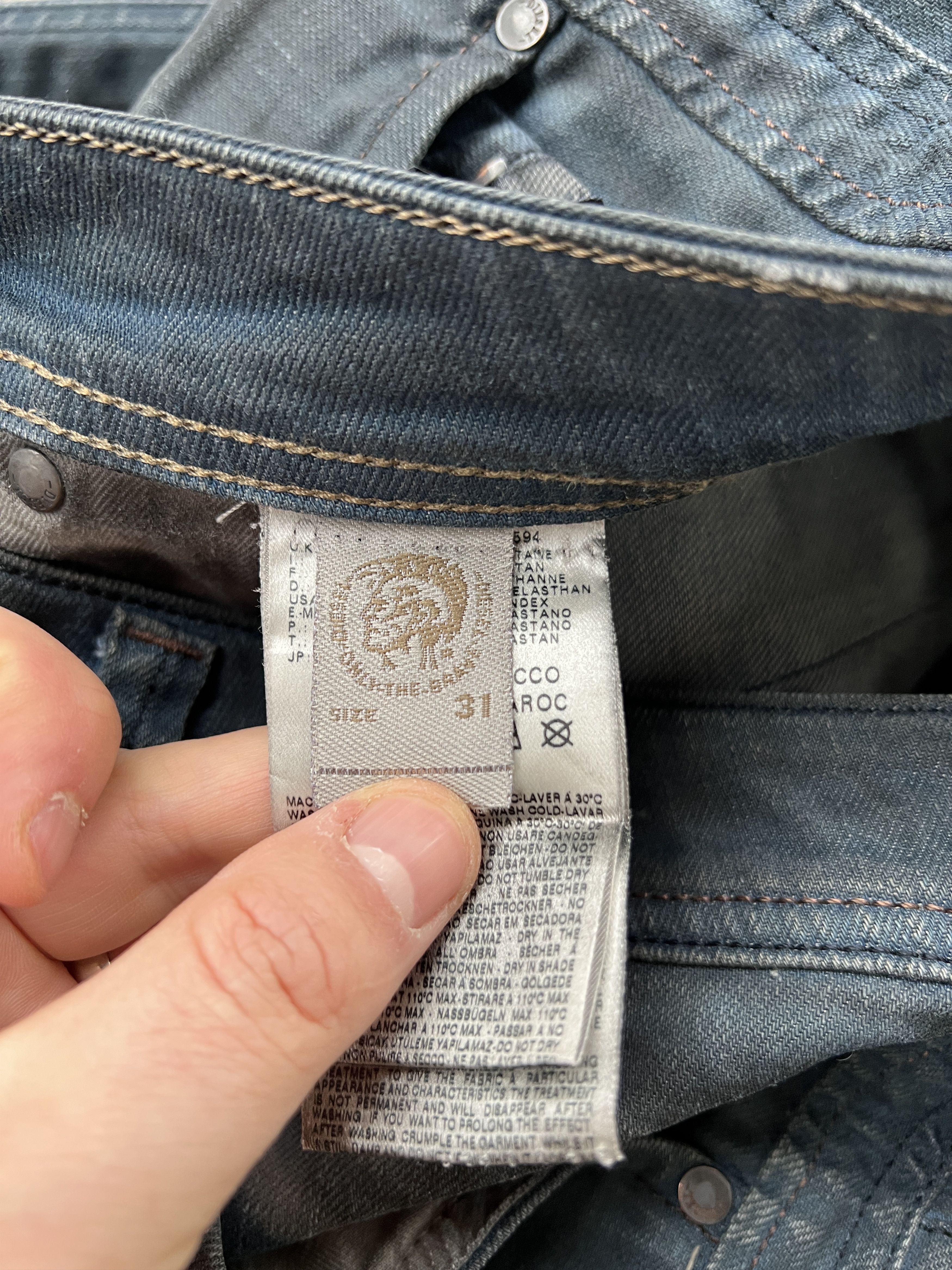 Diesel Diesel Darron Slim-Tapped Denim Pants Size US 31 - 9 Thumbnail