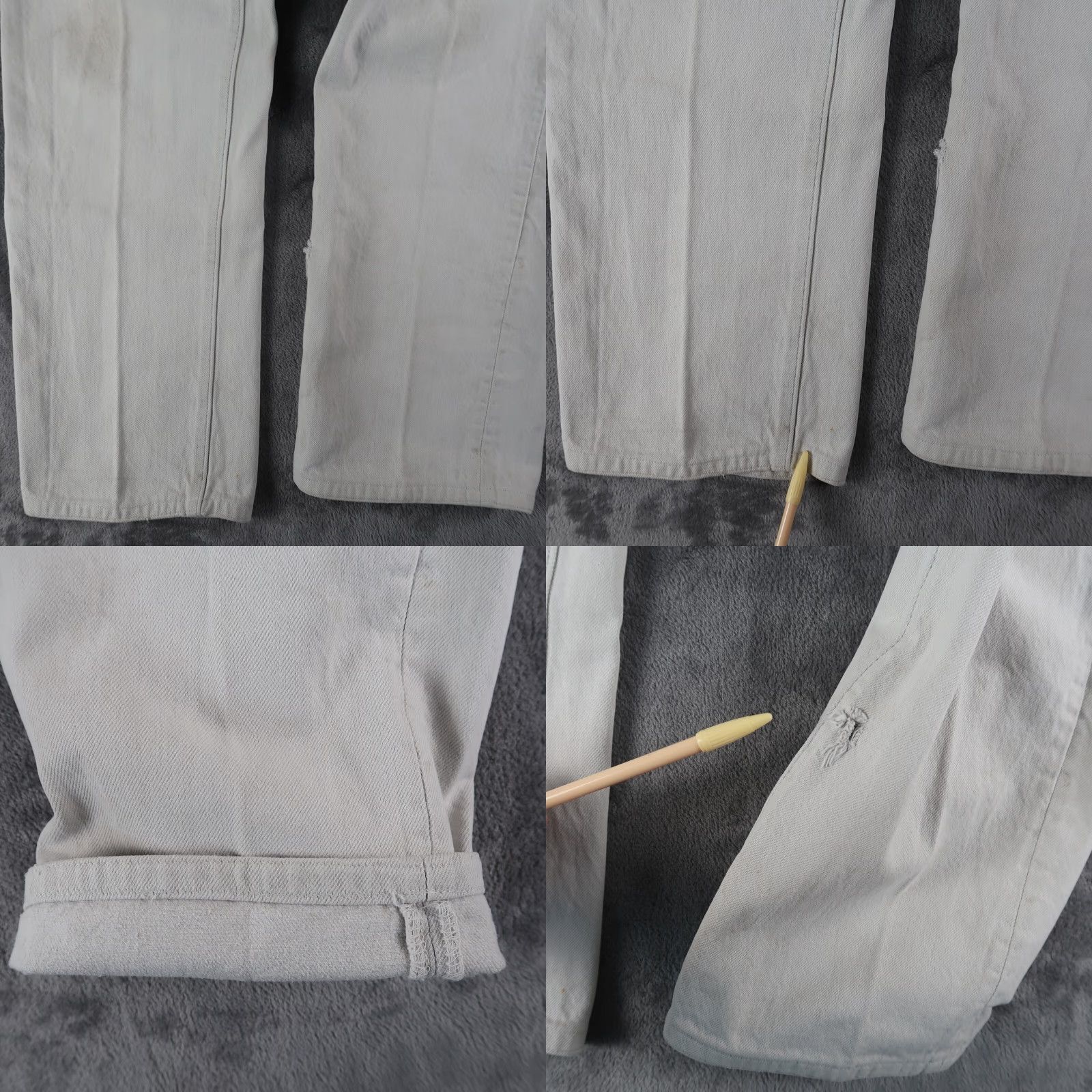 Levi's VINTAGE Levi's 501 Jeans Gray 34x36 Denim 80s USA Regular Straight Mens Regular Fit 5-Pocket Belt Loops Button Loose/Light Wear Size US 34 / EU 50 - 8 Thumbnail