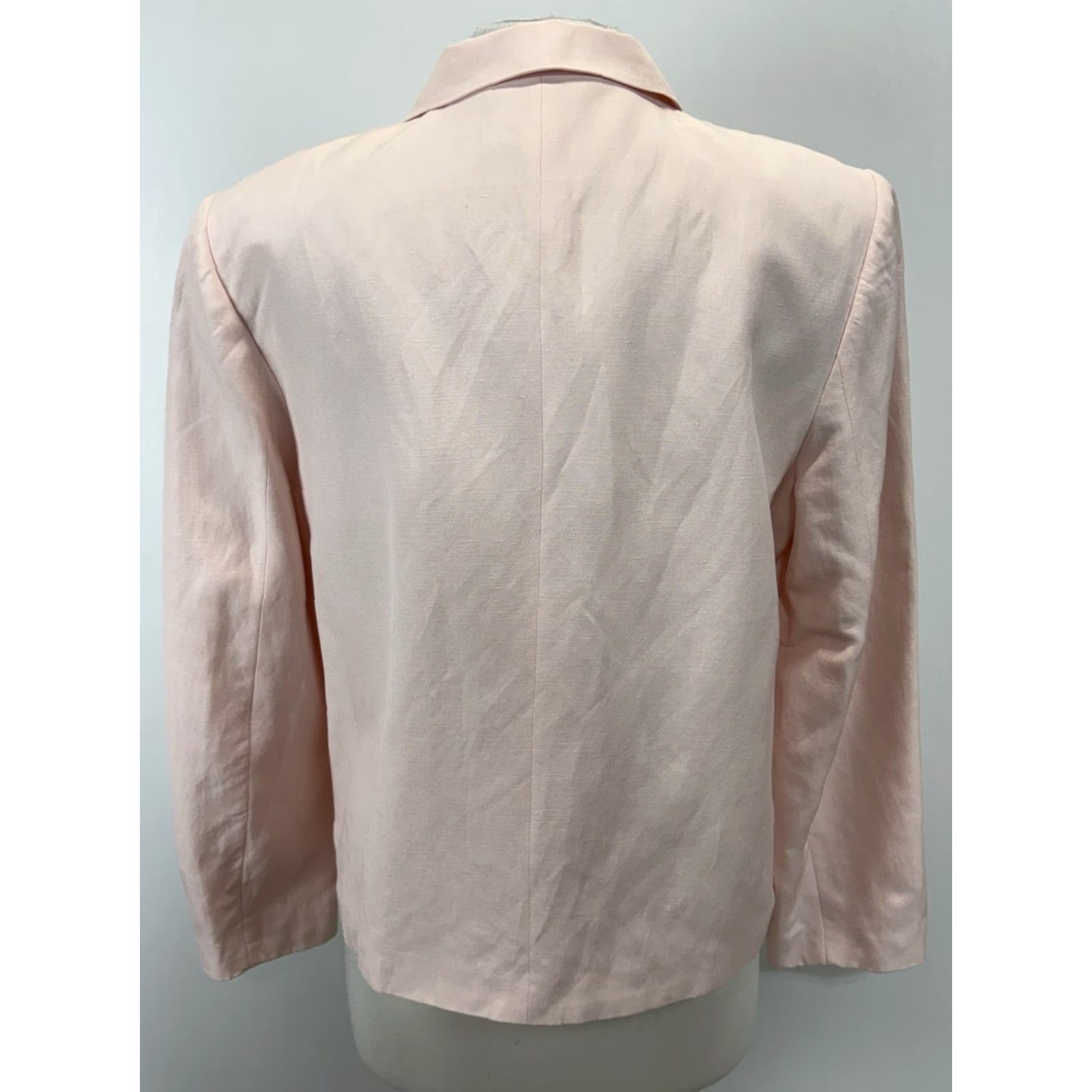 Talbots Vtg Talbots Silk Linen Blazer Jacket Sz 14 Pale Pink Lined Career Classic 90s Size XL / US 12-14 / IT 48-50 - 3 Thumbnail