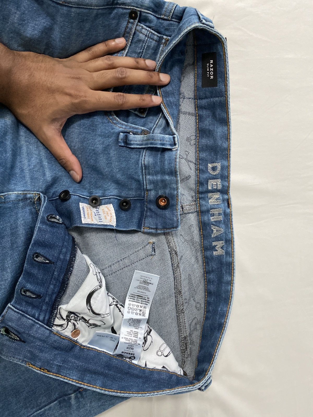 DENHAM Denham Slim Fit Blue Jean Size US 33 - 5 Thumbnail