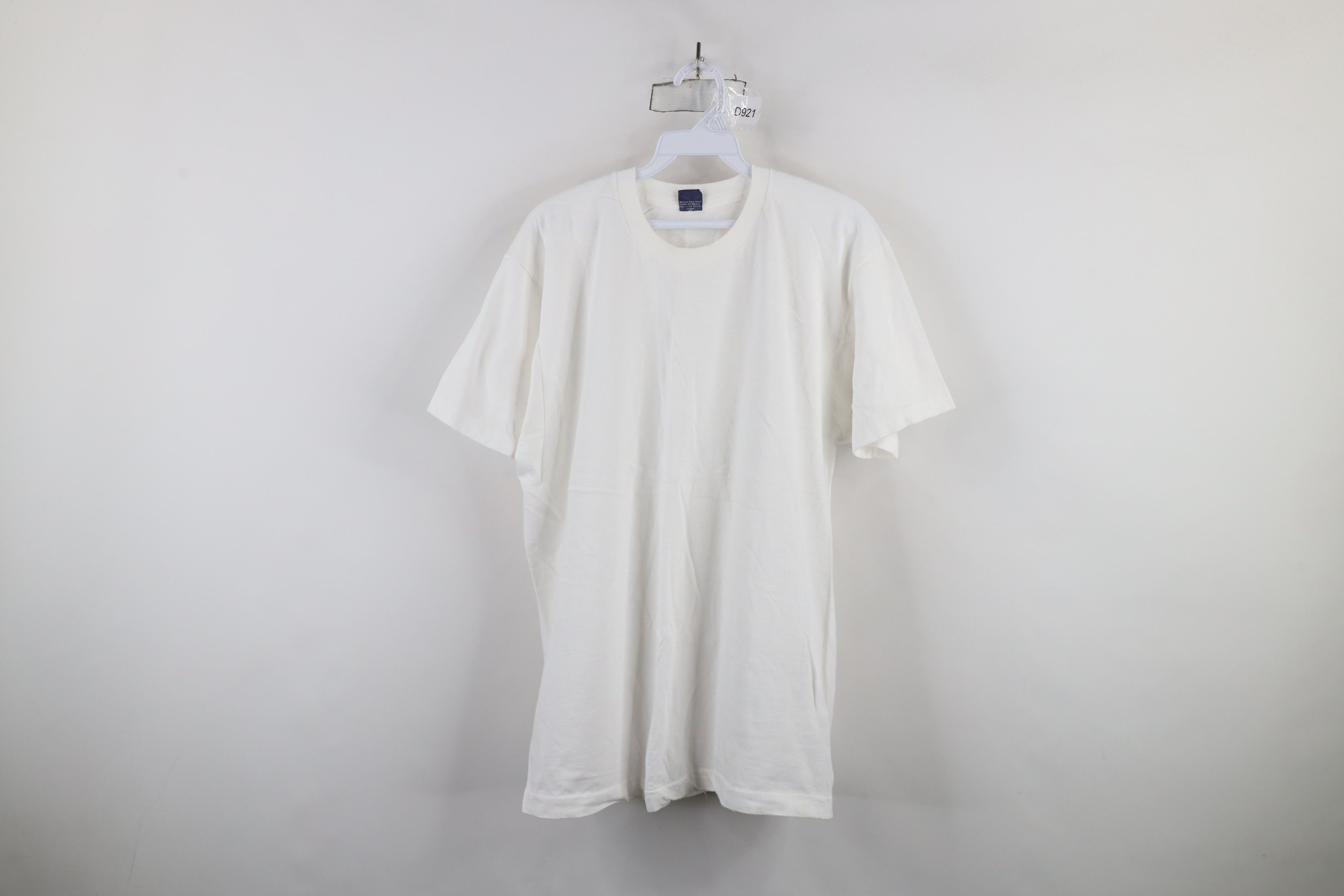 Vintage Vintage 90s Streetwear Cotton Short Sleeve T-Shirt White USA Size US XL / EU 56 / 4 - 1 Thumbnail