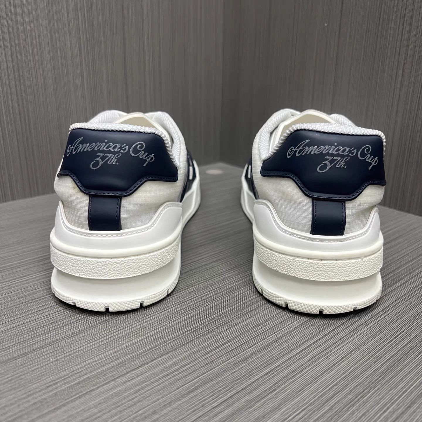 Louis Vuitton LV Trainer 37th America's Cup Blue White K15 Size US 8.5 / EU 41-42 - 3 Thumbnail