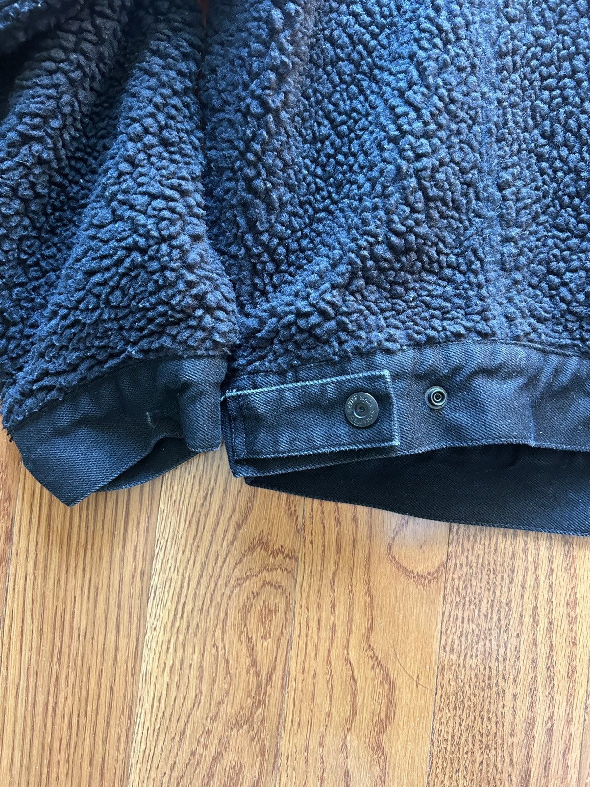 Levi's Made & Crafted Levi’s Made & Crafted Black Sherpa Trucker Jacket Size US M / EU 48-50 / 2 - 3 Thumbnail
