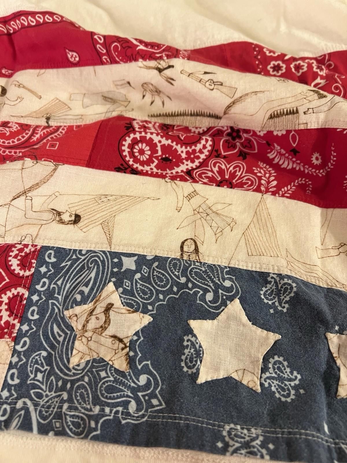 Visvim Pre-Owned VISVIM Bandana Jumbo Tee S/S Stars T-Shirt Size 2 Size US M / EU 48-50 / 2 - 6 Thumbnail