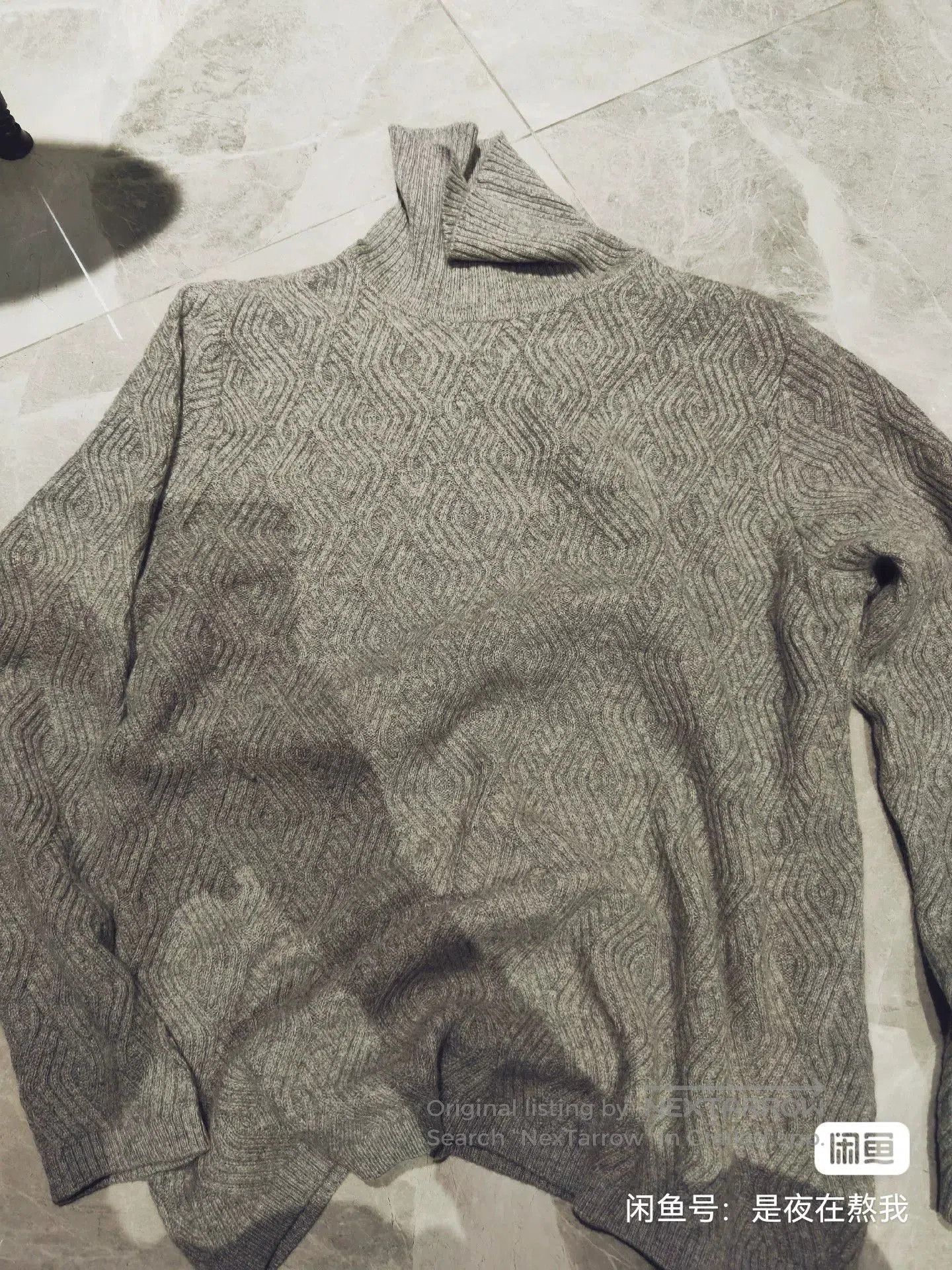 Visvim BALMAIN Gray Cashmere Turtleneck Sweater. Size US M / EU 48-50 / 2 - 1 Thumbnail