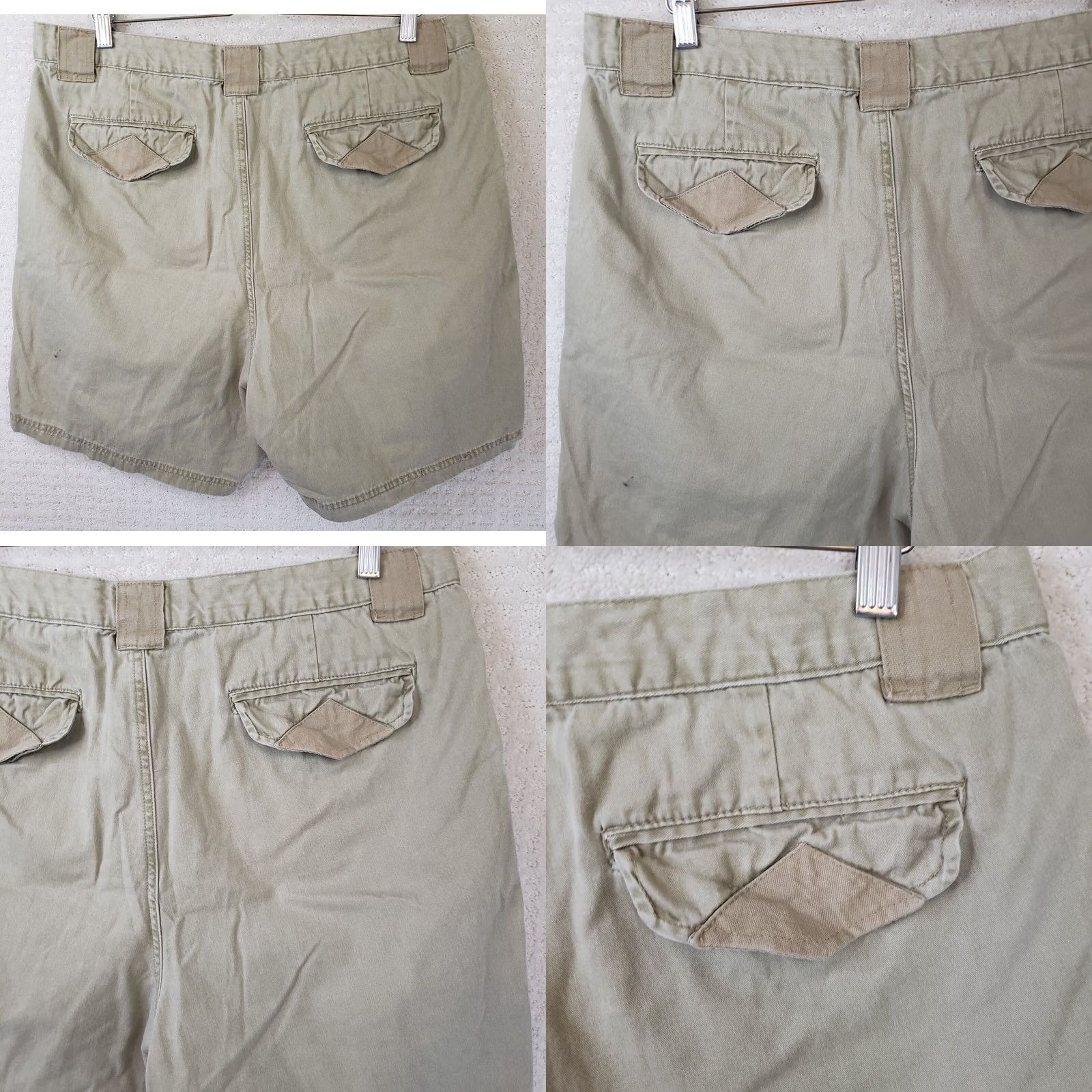 Nautica Pusser's B.V.L Men's Cargo Short Beige Cotton 38 Modern Island Tropical Safari 7in Inseam Zip Pockets Mens Regular Size US 38 / EU 54 - 8 Thumbnail