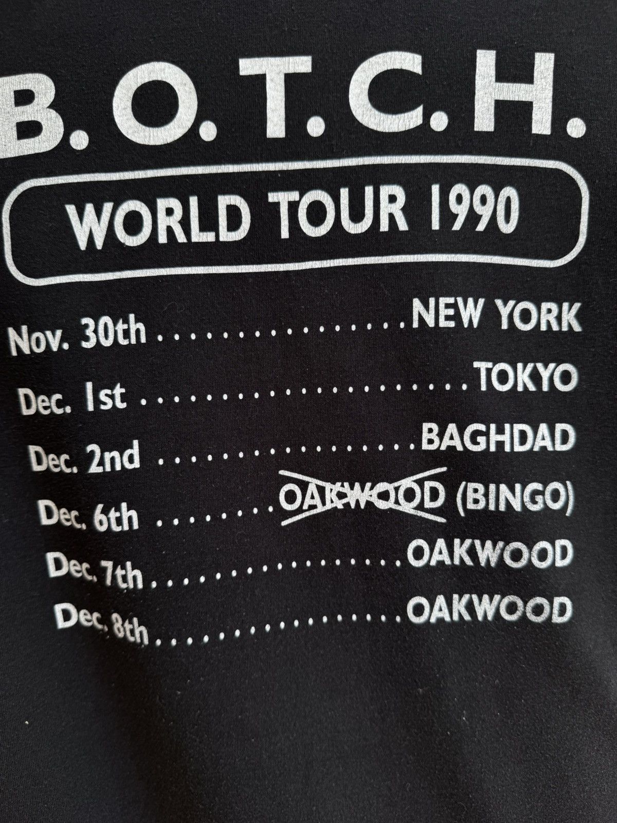 Band Tees Botch 1990 World Tour 90s Vintage T Shirt Tee Band Tees Rock Size US M / EU 48-50 / 2 - 15 Thumbnail