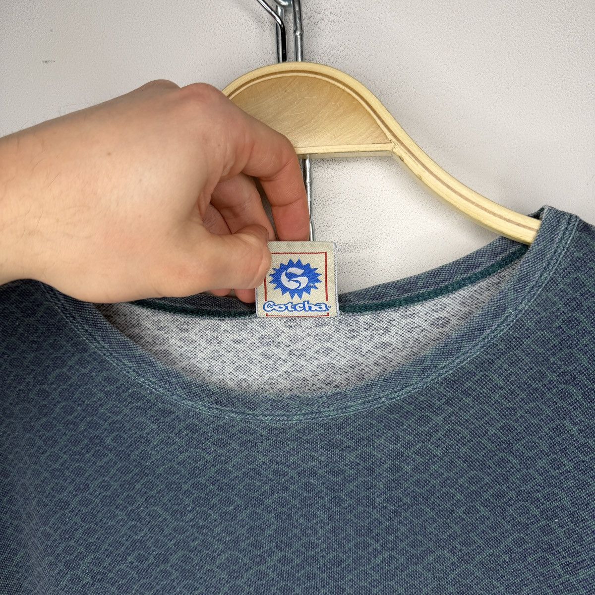 Gotcha RARE* Vintage 80s Gotcha Skate Surf Knit TShirt Size US XL / EU 56 / 4 - 6 Thumbnail
