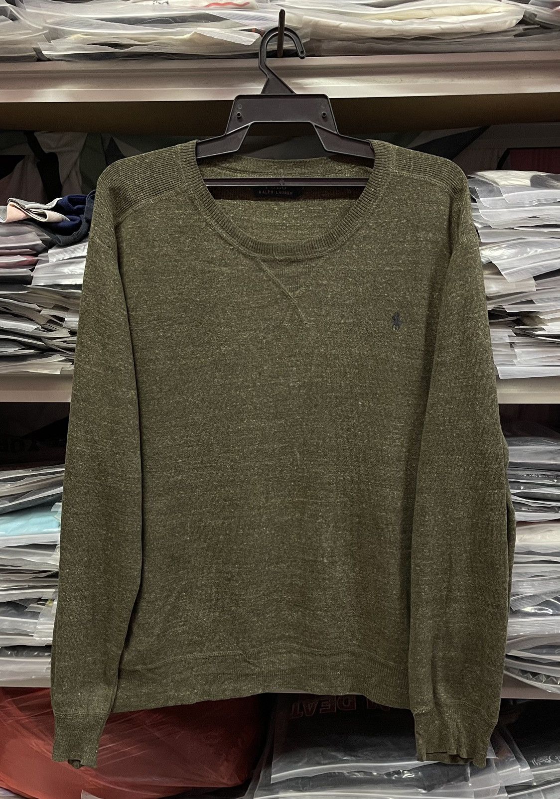 Polo Ralph Lauren Polo Ralph Lauren Dark Green Crewneck Sweater🔥🔥🔥 Size US L / EU 52-54 / 3 - 1 Thumbnail