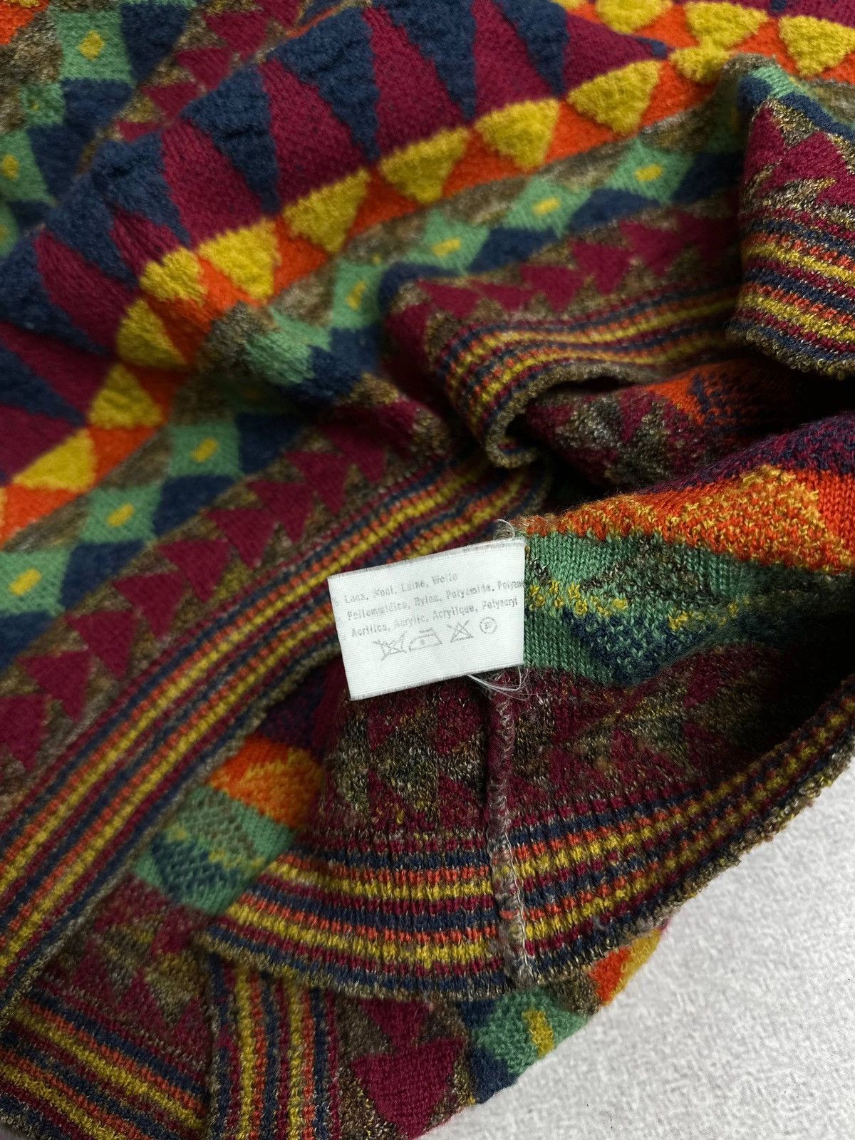 Missoni Vintage 90s Missoni Knit Sweater Coogi Style L Size US L / EU 52-54 / 3 - 5 Thumbnail