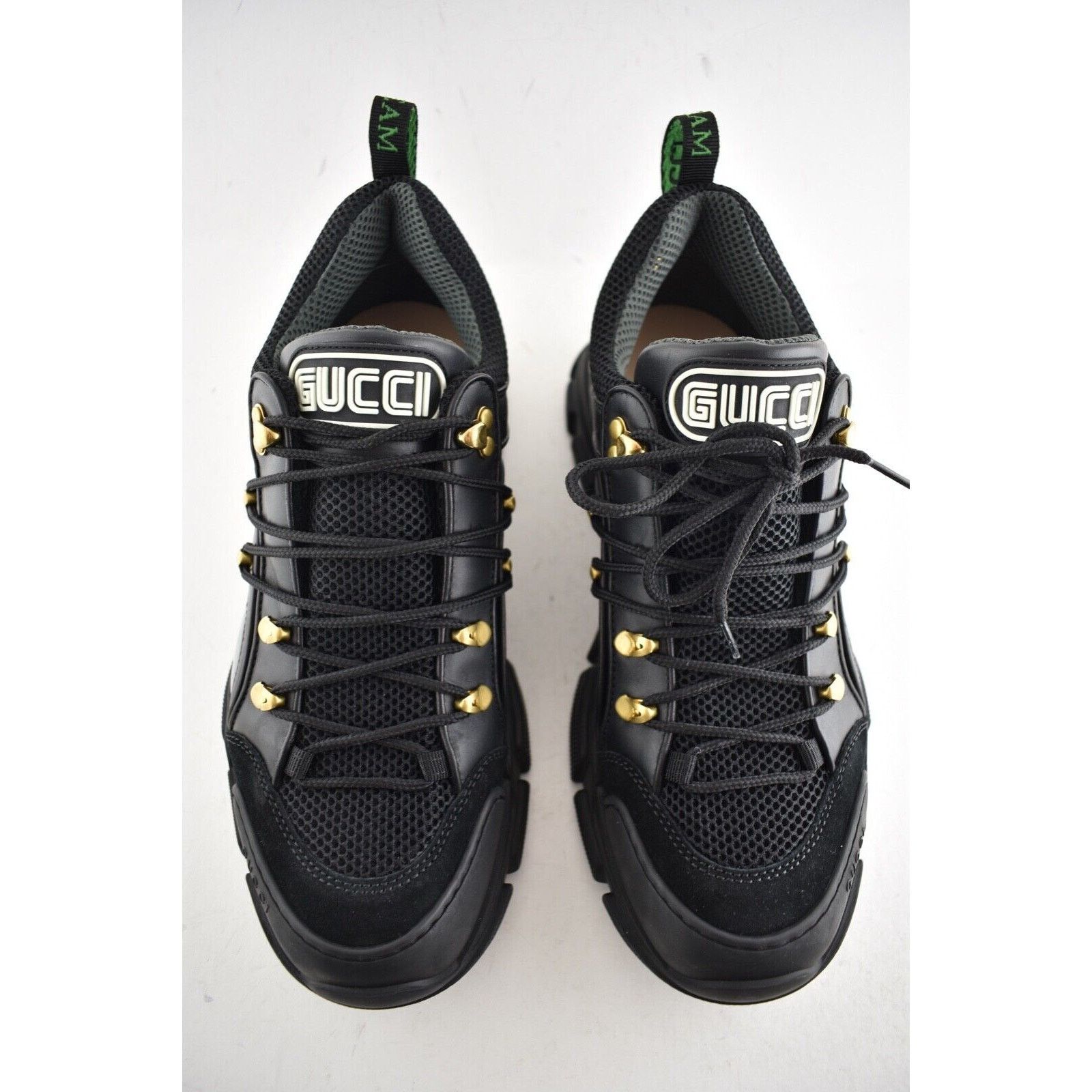 Gucci Gucci Mens Flashtrek Journey Black Leather Hiker Chunky Size US 7 / EU 40 - 7 Thumbnail