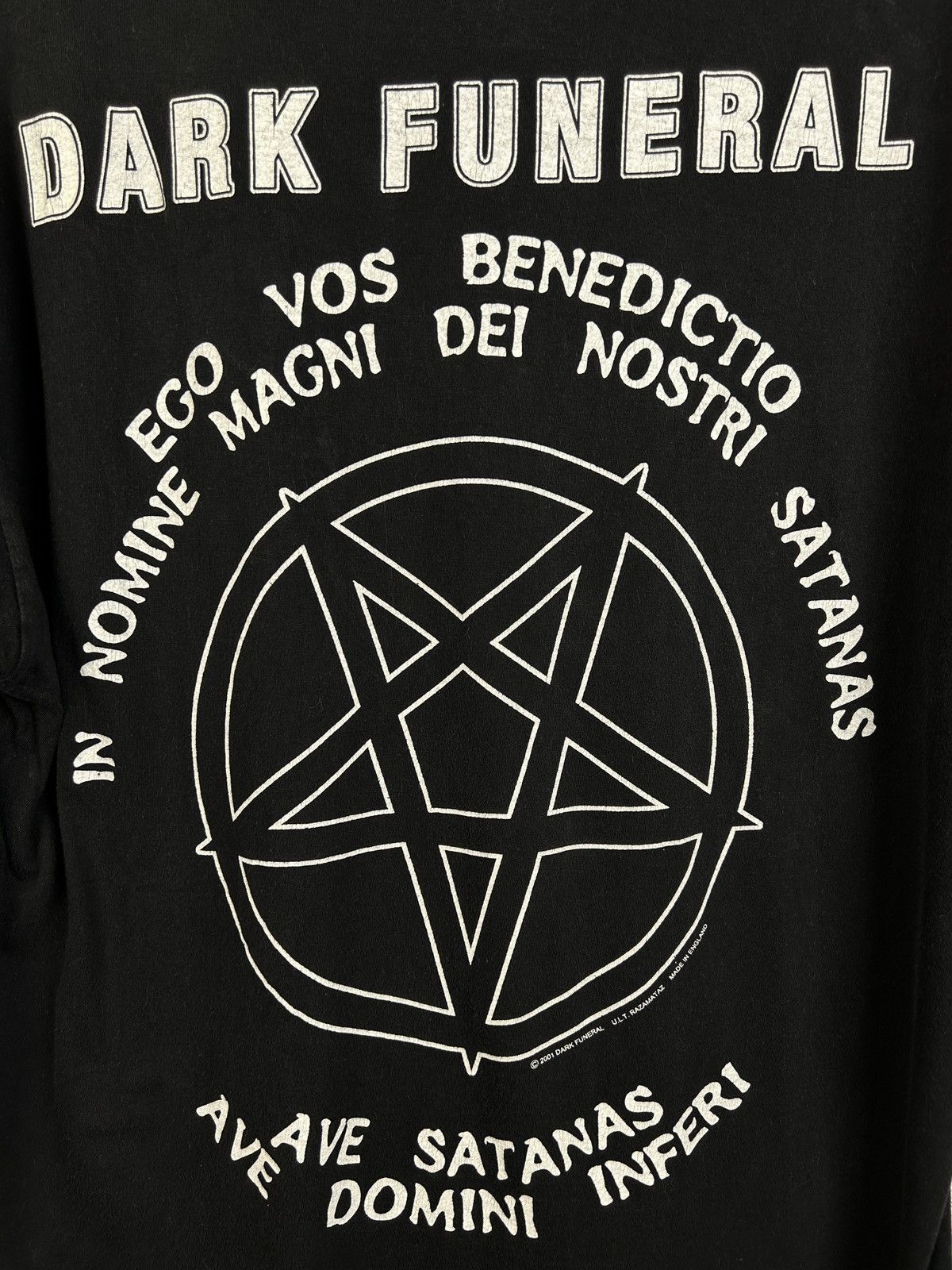 Band Tees Vintage 2001 Dark Funeral Ego Vos Benedictio Metal T-Shirt Size US XL / EU 56 / 4 - 2 Thumbnail