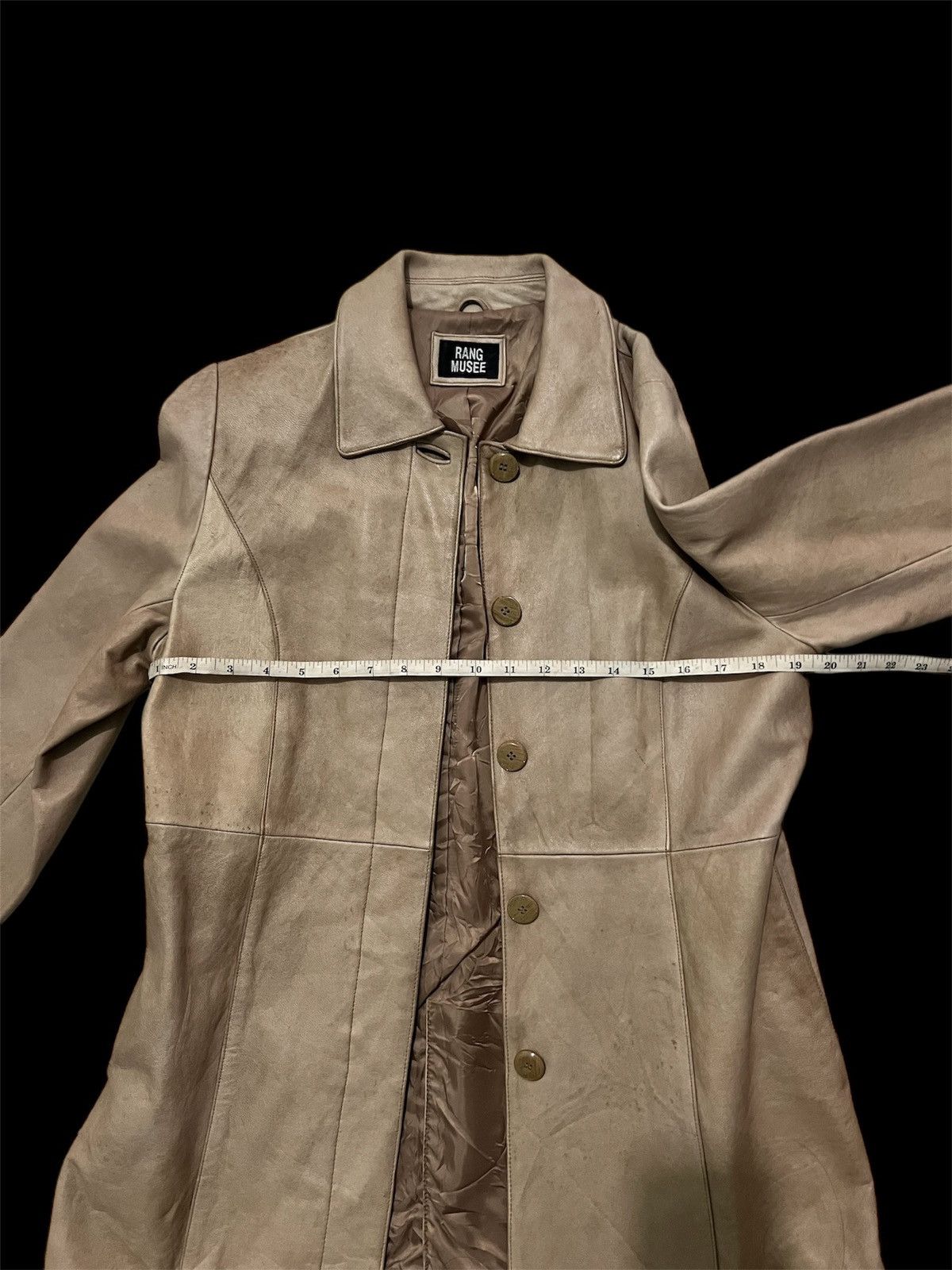 Japanese Brand RARE VINTAGE JAPAN RANG MUSEE LEATHER COAT JACKET Size US M / EU 48-50 / 2 - 10 Thumbnail