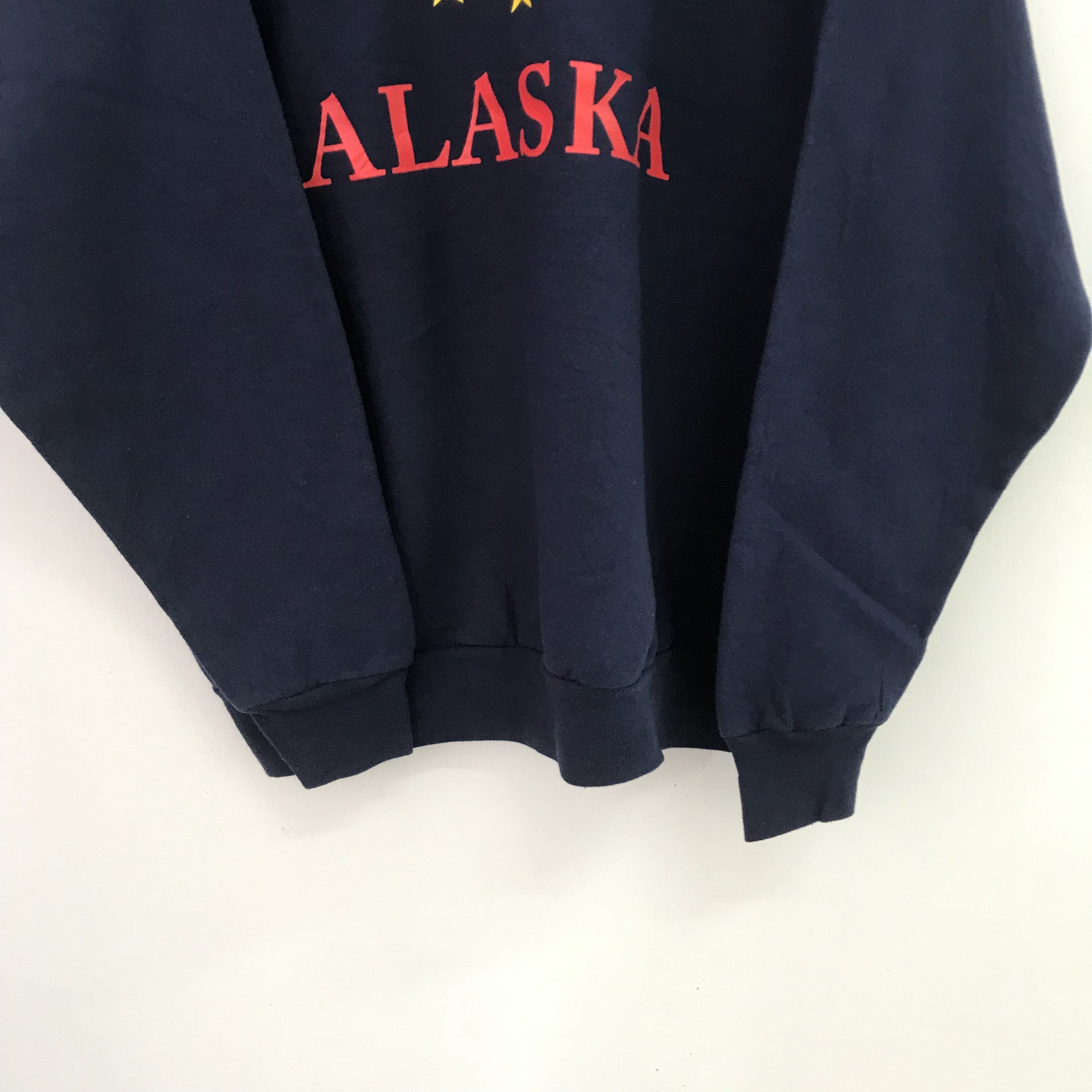 Vintage Alaska US State Blue Sweatshirt - 295 Size US M / EU 48-50 / 2 - 5 Thumbnail