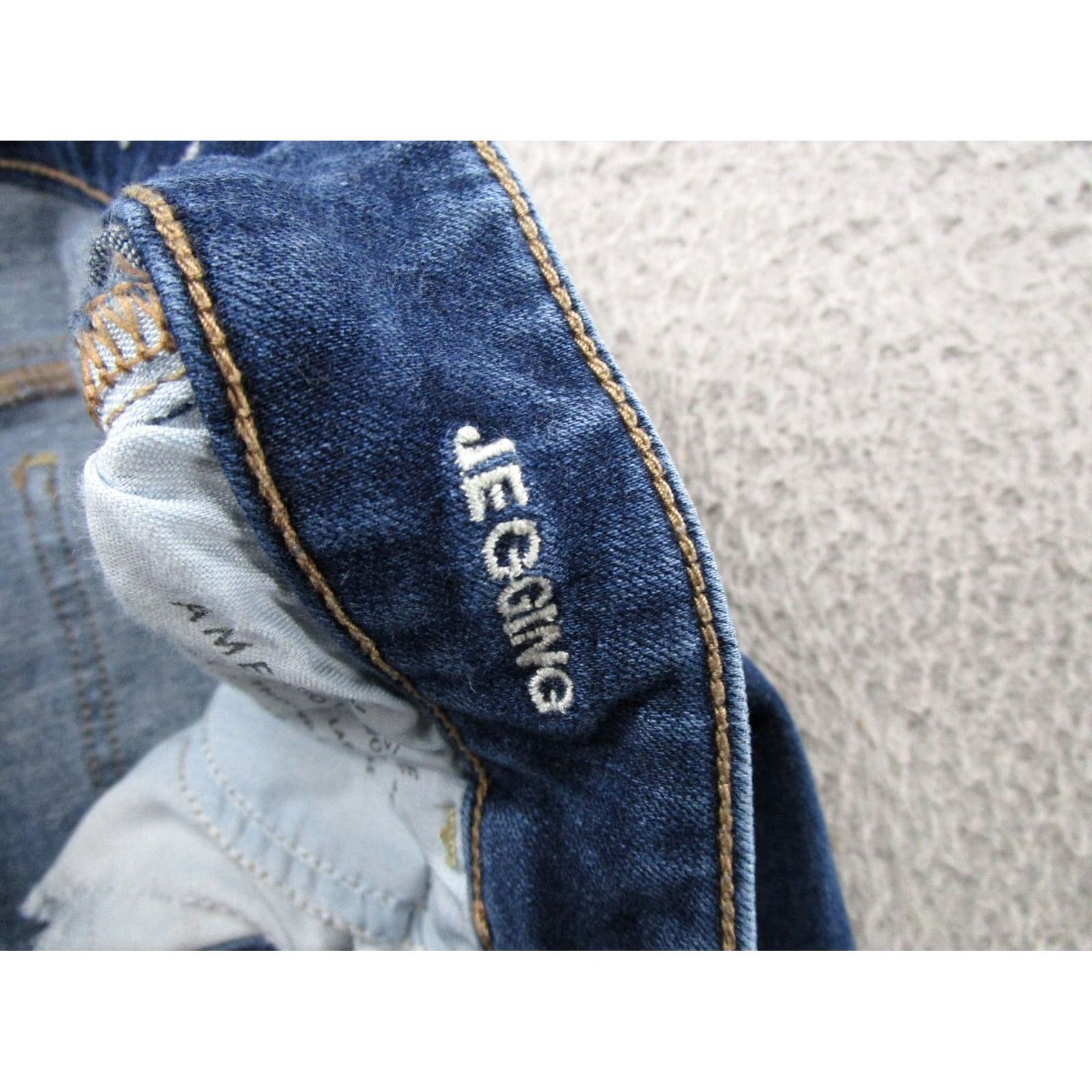 American Eagle Outfitters American Eagle Women's Blue Stretch Dream Jean Jegging Size 0 Short Distressed Jegging Jeans Women XS-Short Size 25" / US 0 / IT 36 - 5 Thumbnail