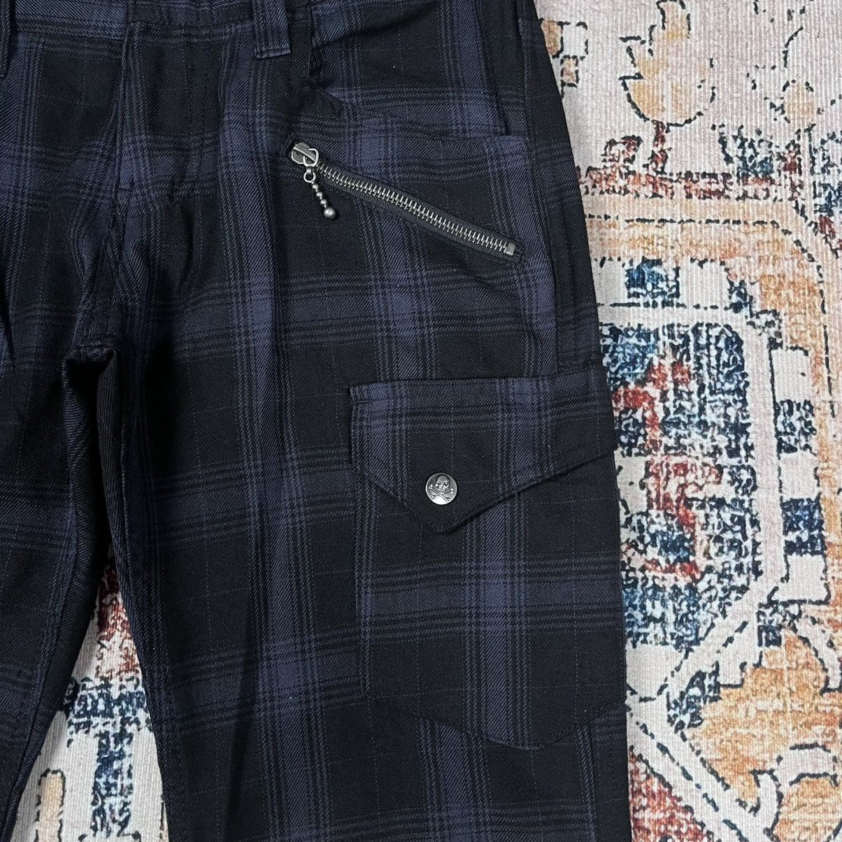 Japanese Brand Y2K Double Waist LGB Style Multi Pocket Tartan Size US 29 - 4 Thumbnail