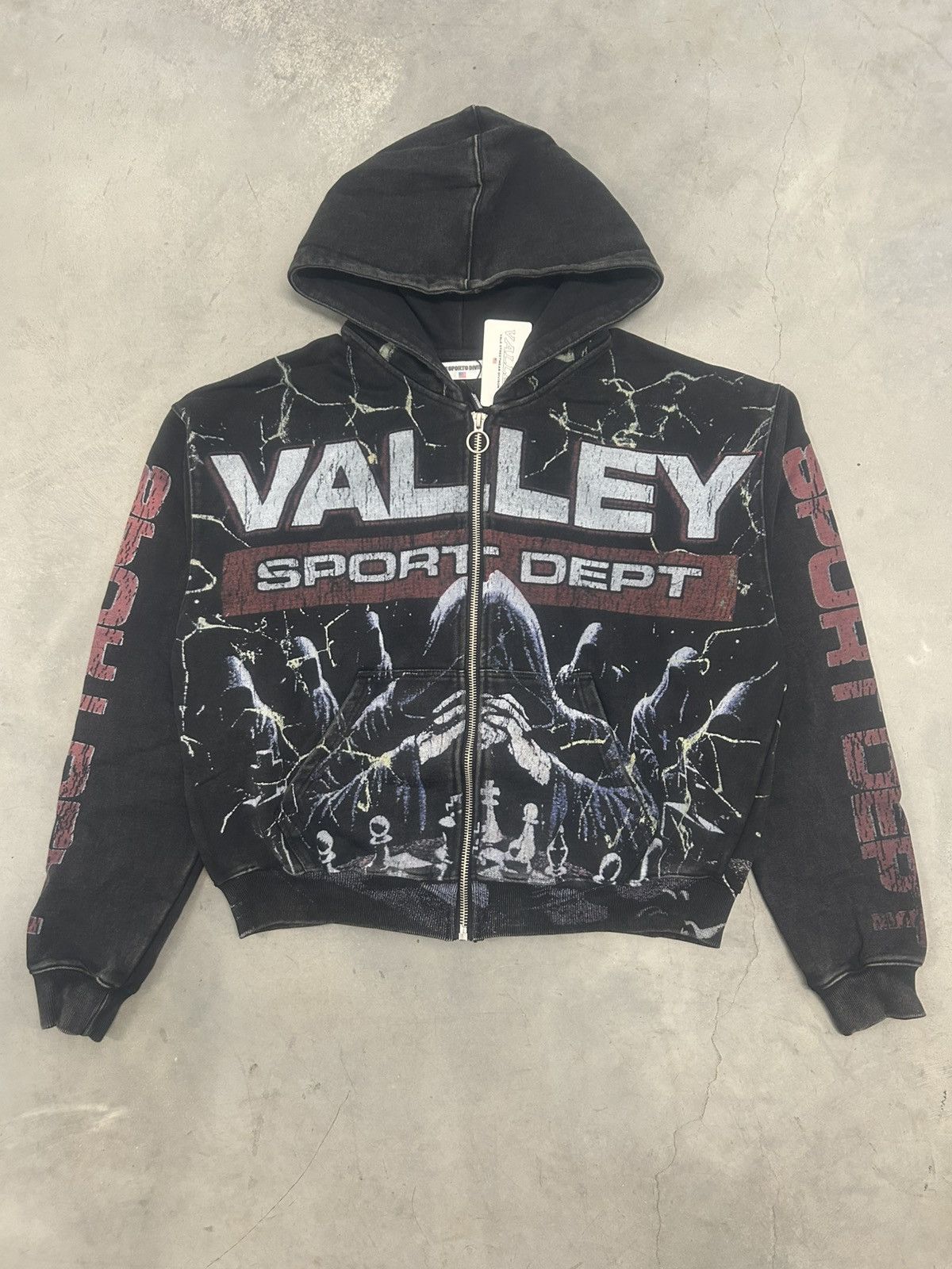 Vale Vale Forever Valley Black Red Mastermind Zip Up Hoodie Size US L / EU 52-54 / 3 - 1 Thumbnail