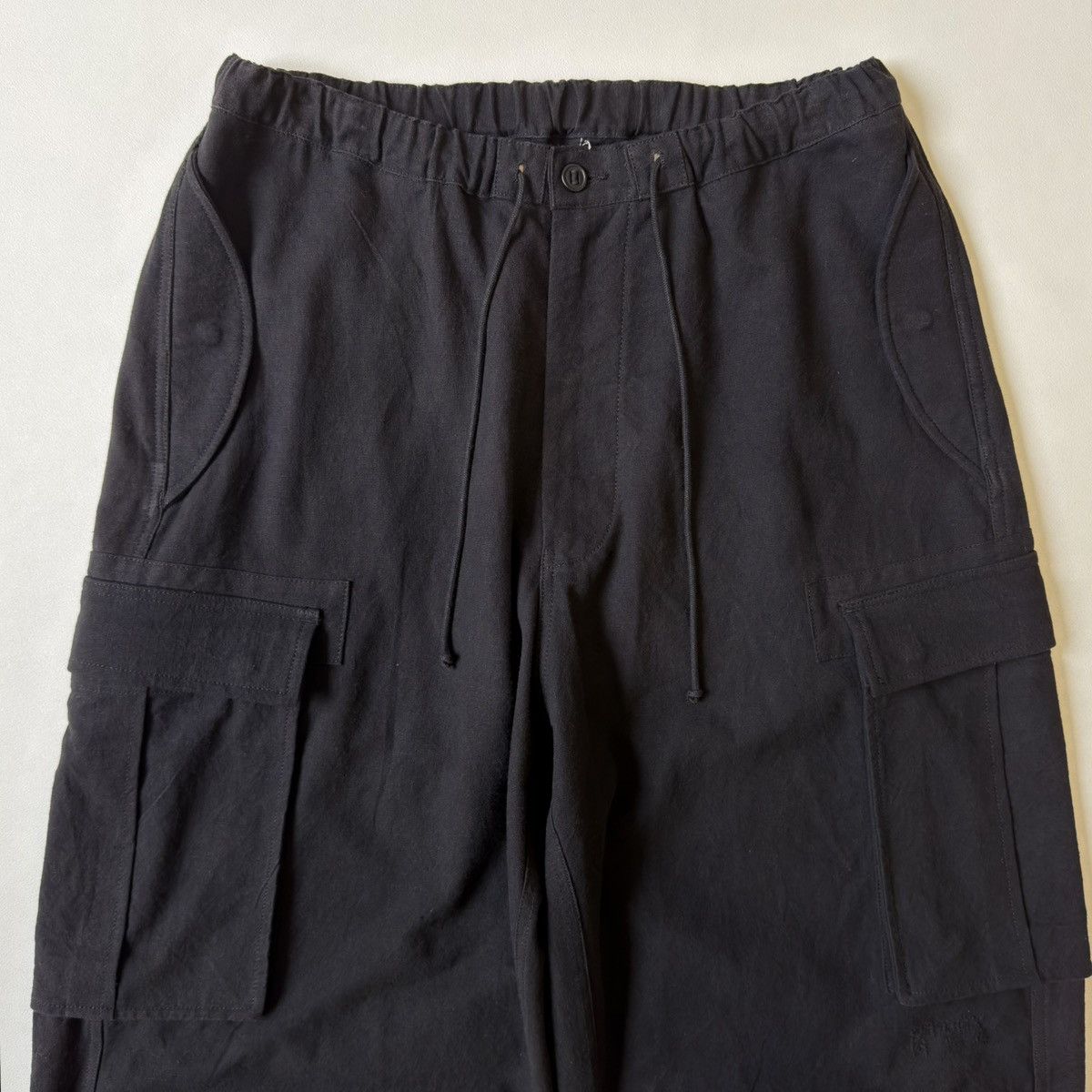 Story Mfg. Black Wide Leg ‘Paco’ Cargo Pants Size US 36 / EU 52 - 3 Thumbnail