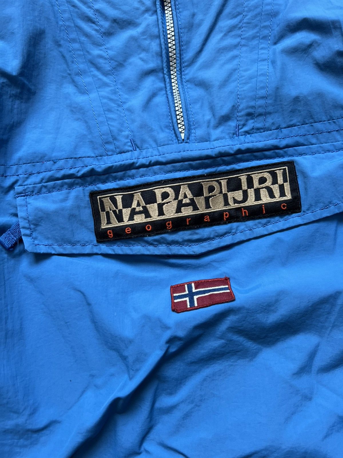 Napapijri Vintage Napapijri Skidoo Anorak Jacket Blue Size US XS / EU 42 / 0 - 2 Thumbnail