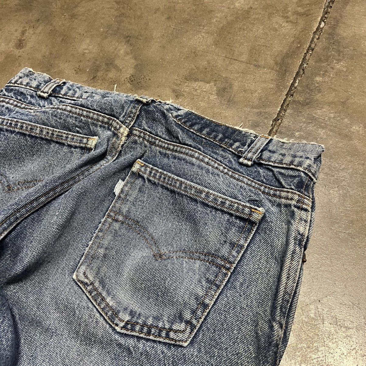 Levi's Vintage Levis Silver Tab Straight Fit Washed Denim Jeans 80s Size US 32 / EU 48 - 3 Thumbnail