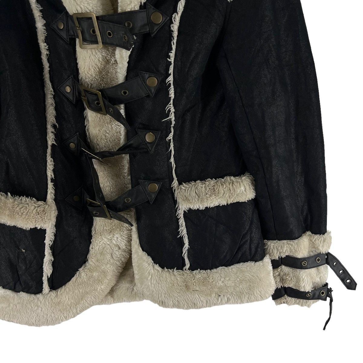 Japanese Brand d.i.a. Shearling Jacket Mink Fur Lining Issey Miyake Design Size US M / EU 48-50 / 2 - 4 Thumbnail