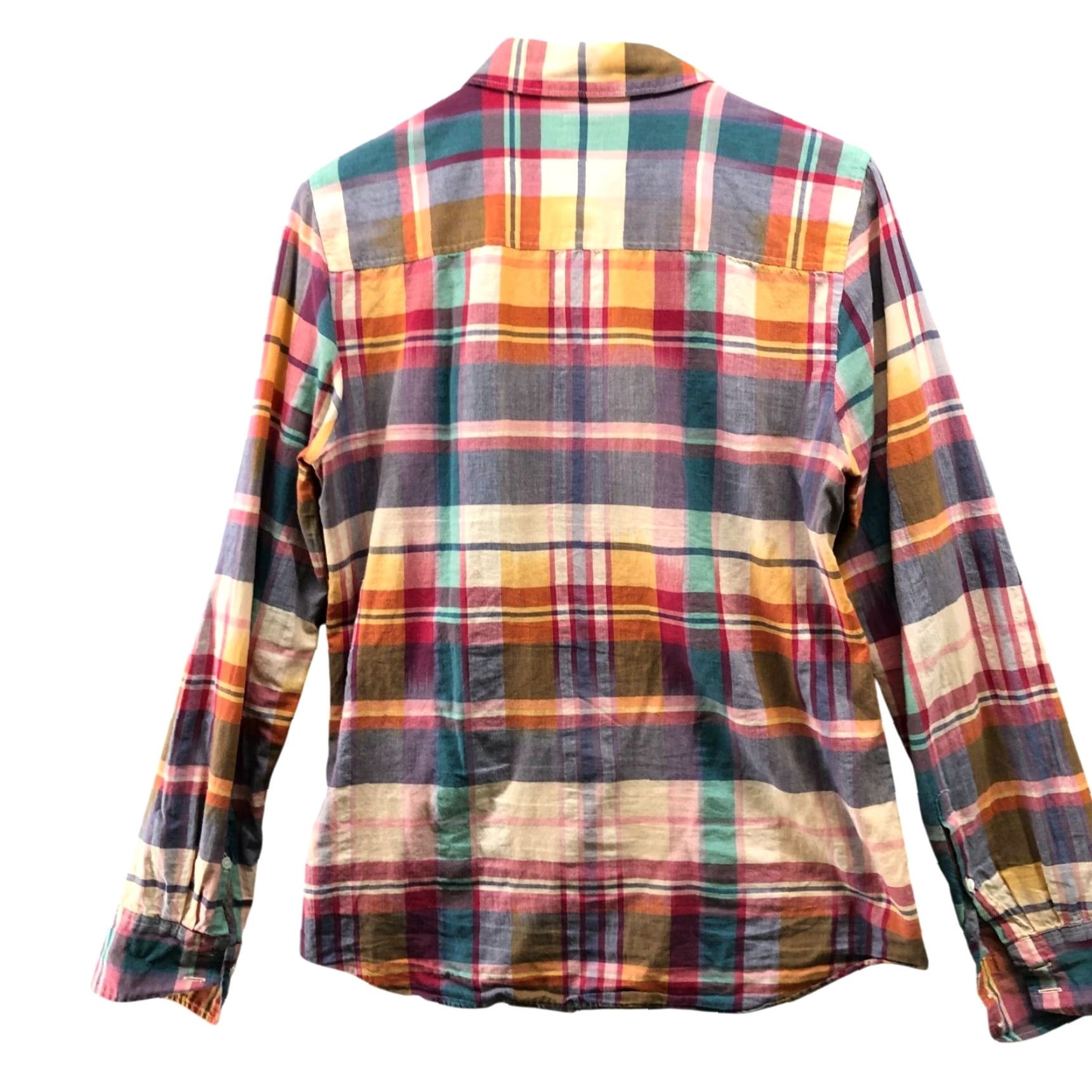J.Crew J. Crew Button-Up Shirt Womens 6 Long Sleeve Plaid Lightweight Cotton Multicolor Shirt Size M / US 6-8 / IT 42-44 - 2 Thumbnail