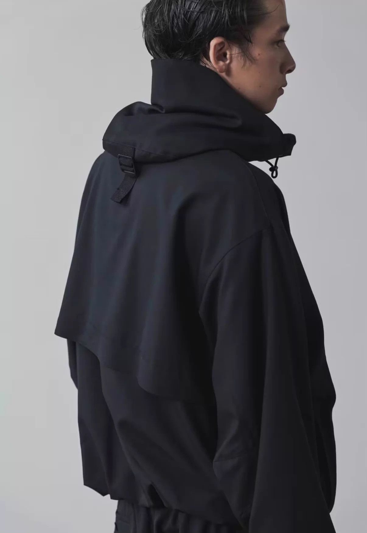 Yohji Yamamoto Yoji Yamamoto Wool Stand Collar Zip Tech Jacket Size US L / EU 52-54 / 3 - 5 Thumbnail