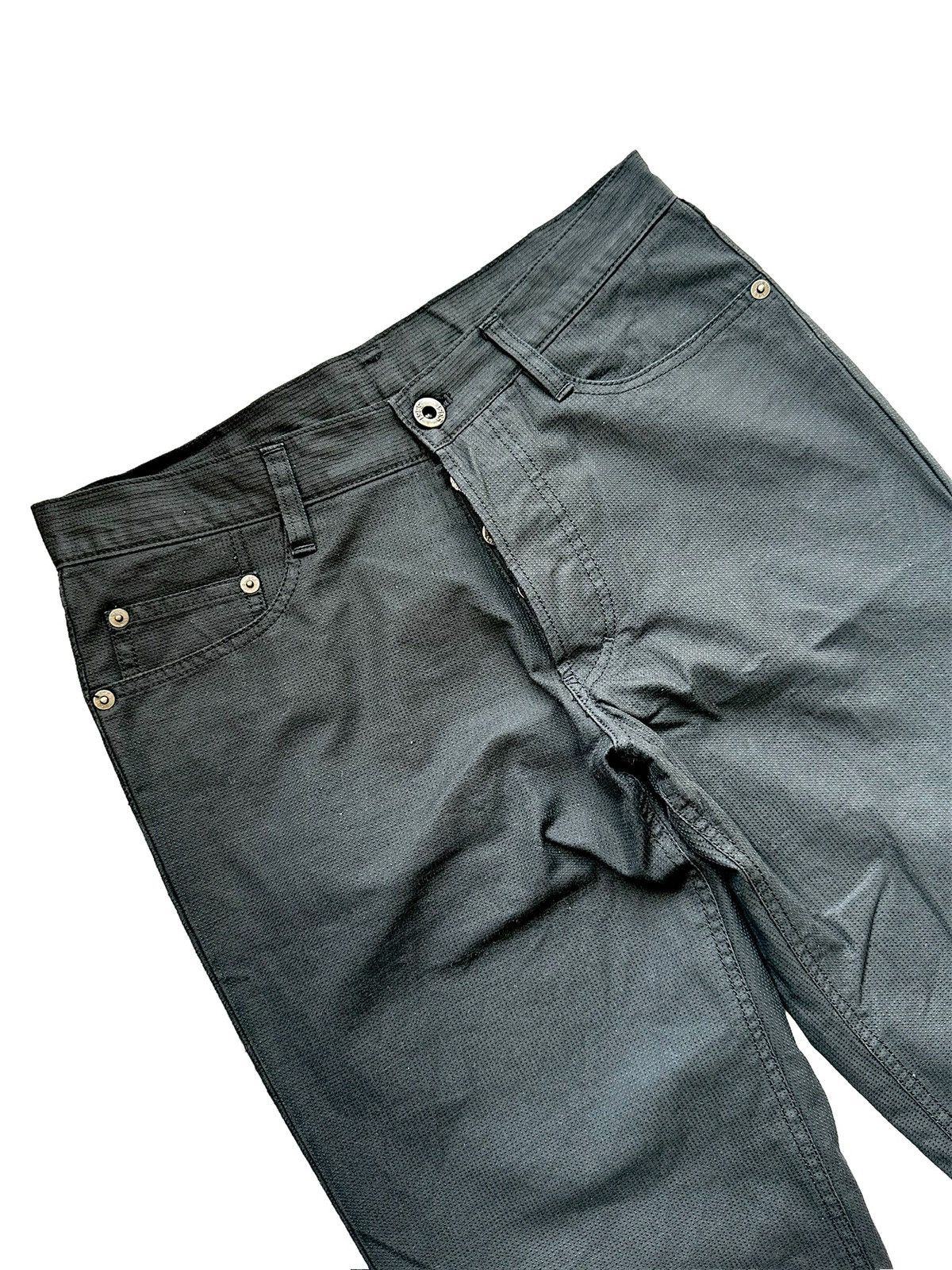 5351 POUR LES HOMMES 90’s 5351 black avantgarde microcord waxed jeans Size US 30 / EU 46 - 4 Thumbnail