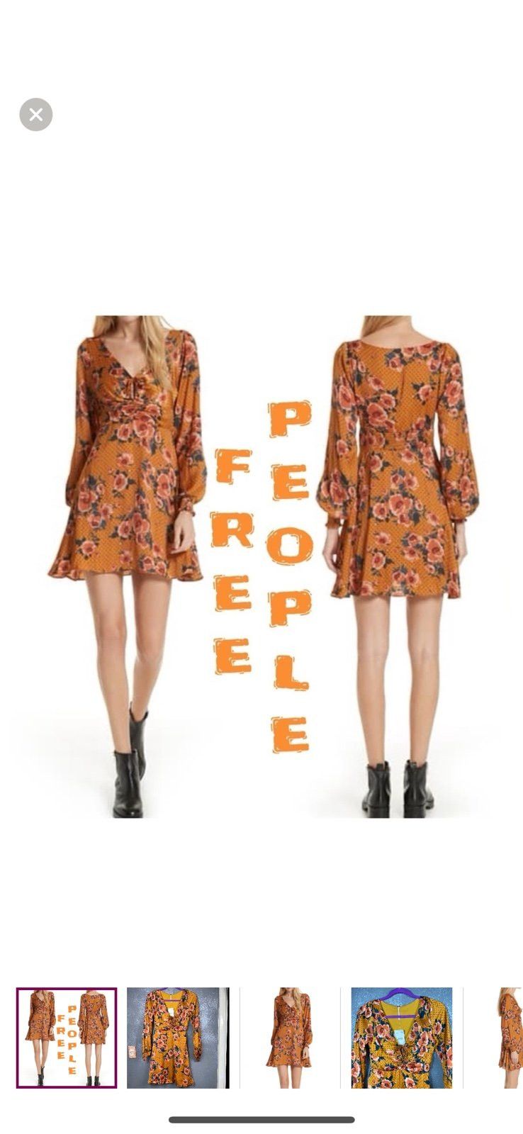 Free People Free People Morning Light floral Mini Dress Size XS / US 0-2 / IT 36-38 - 1 Thumbnail