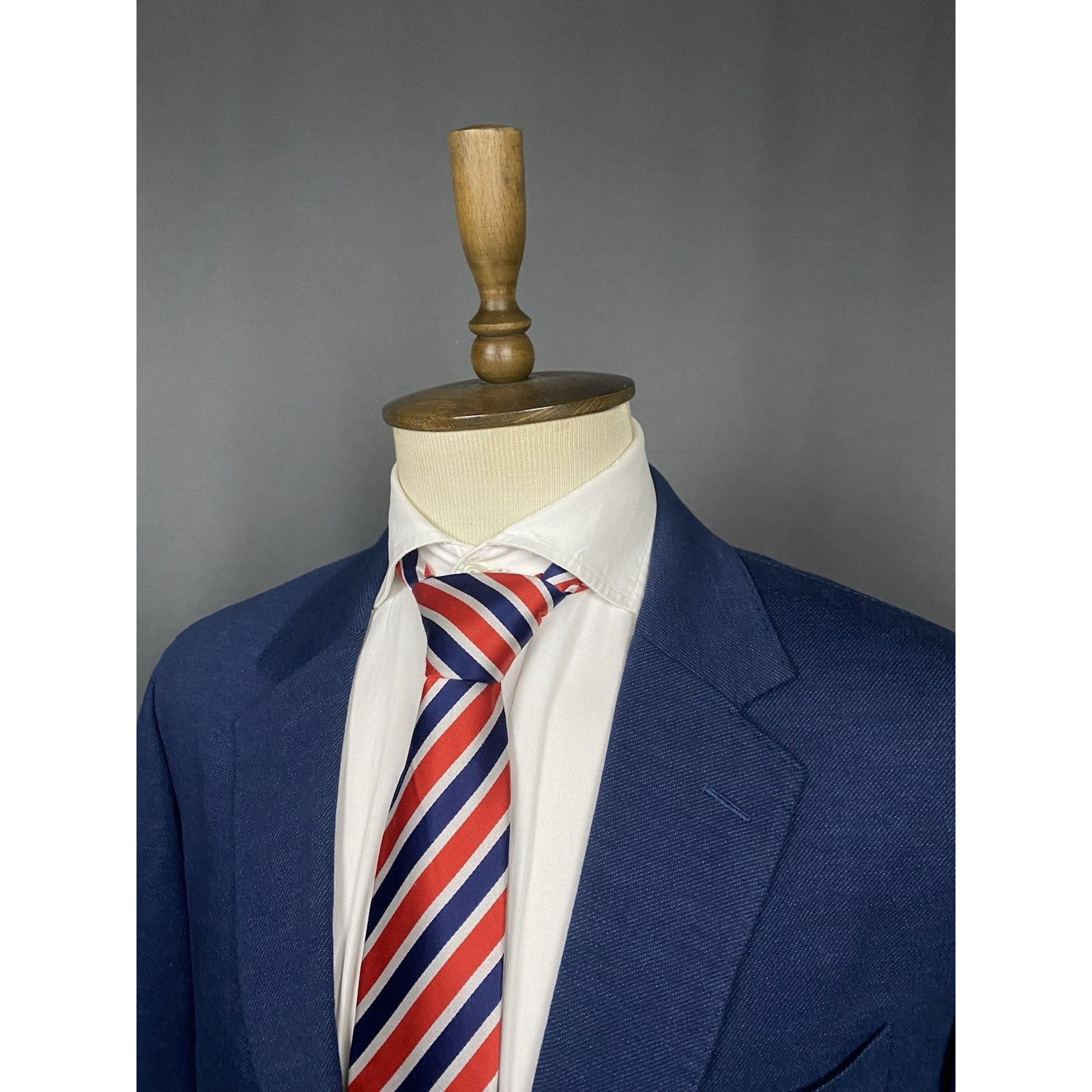 Hackett GREAT NWT Hackett Melange Knit Men's Blue Blazer Jacket Size Size 46R - 5 Thumbnail