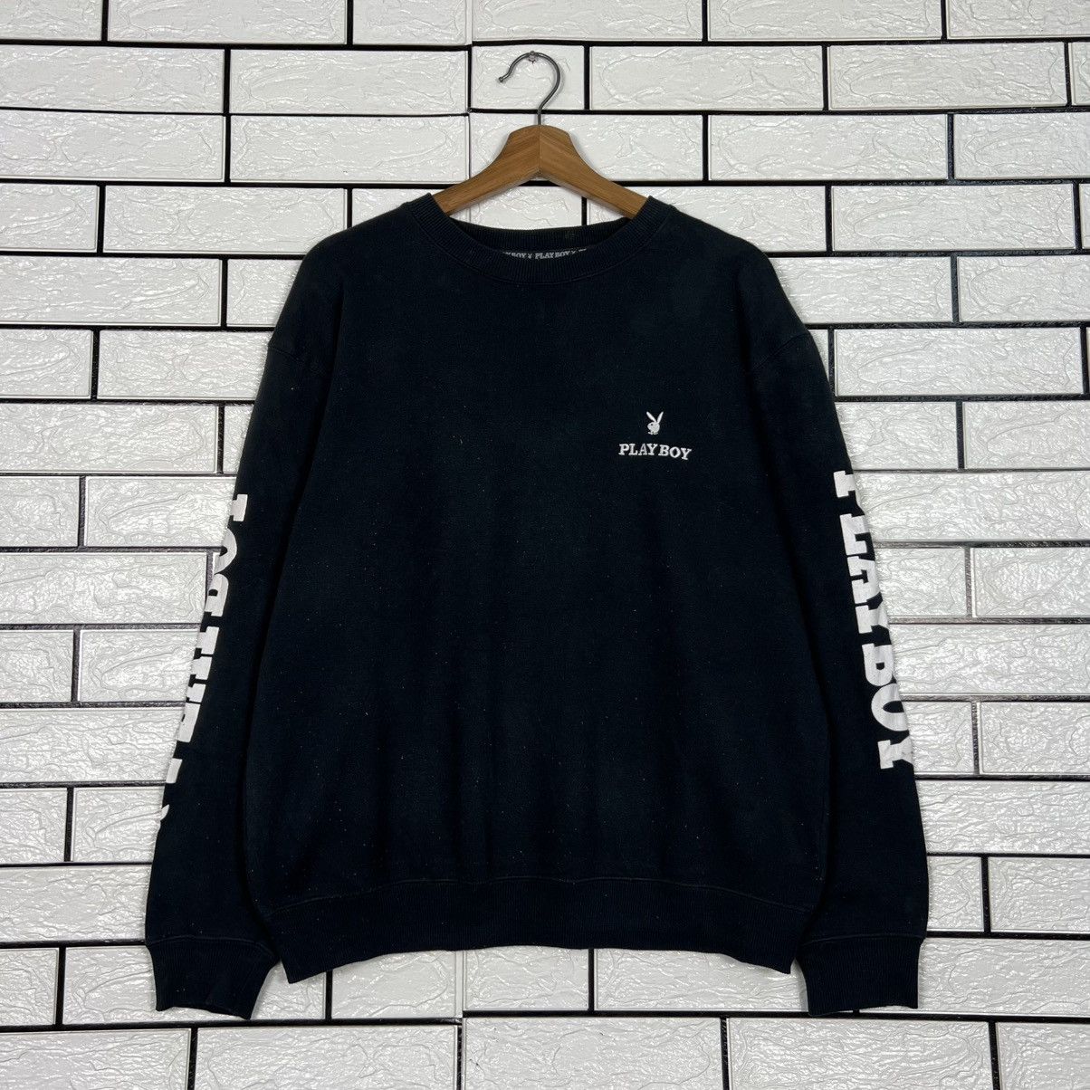 Playboy Vintage PLAYBOY Big Logo Crewneck Sweatshirt #4091-C186 Size US L / EU 52-54 / 3 - 3 Thumbnail