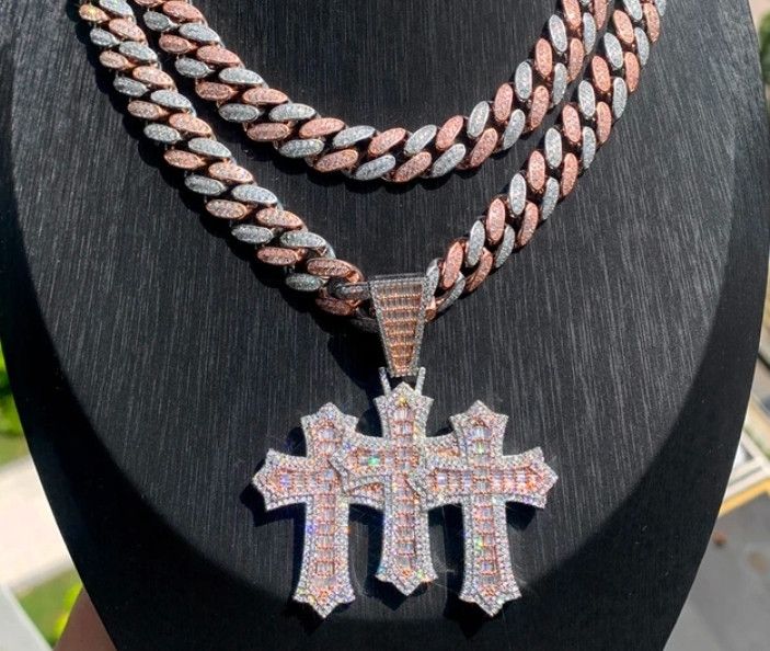 Designer × Japanese Brand Cuban Link Chain Two Tone chain Size ONE SIZE - 4 Thumbnail