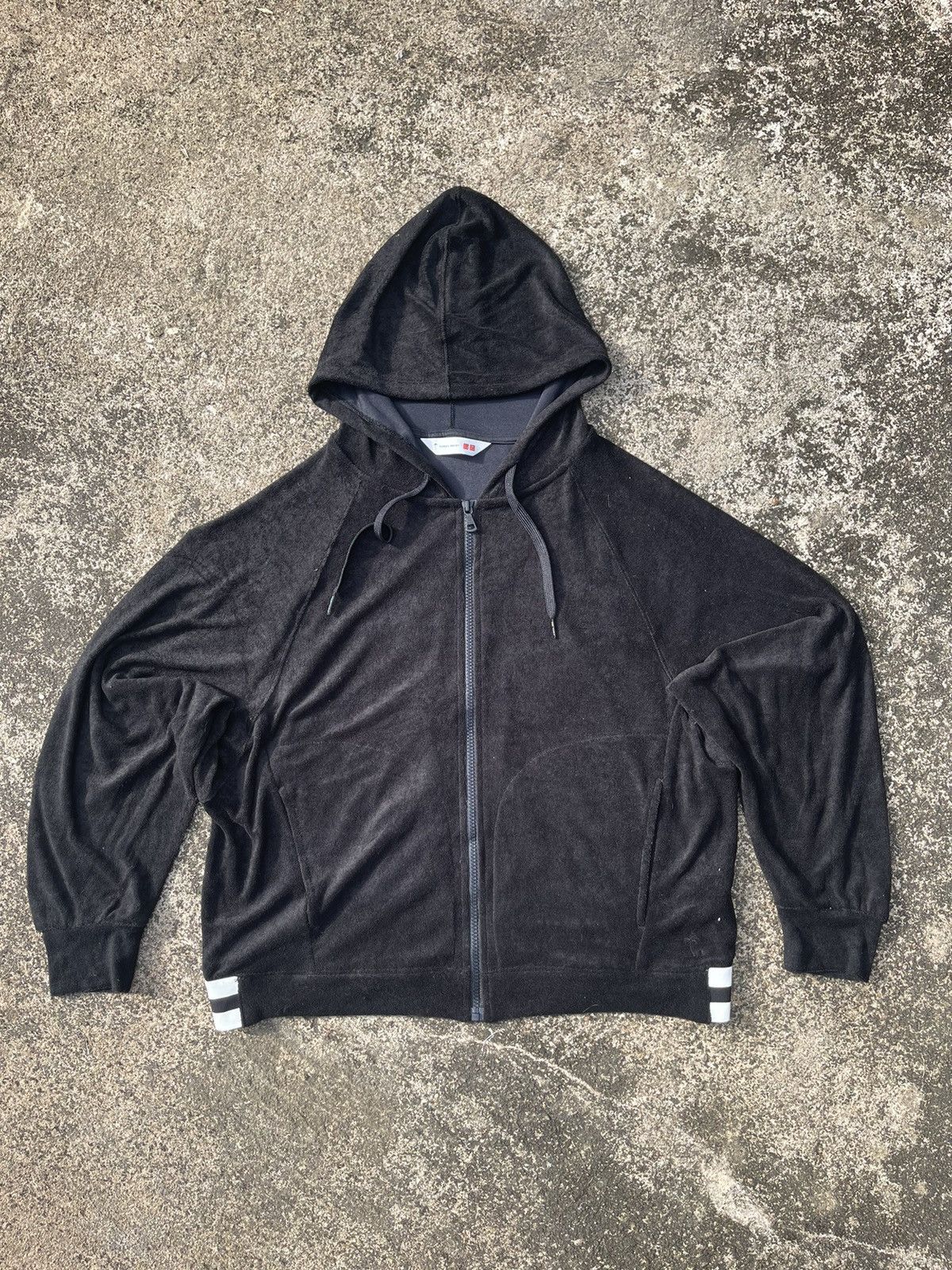 Tomas Maier Tomas Maier x Uniqlo AIRism Black Zip Hoodie 3XL Size US XL / EU 56 / 4 - 1 Thumbnail