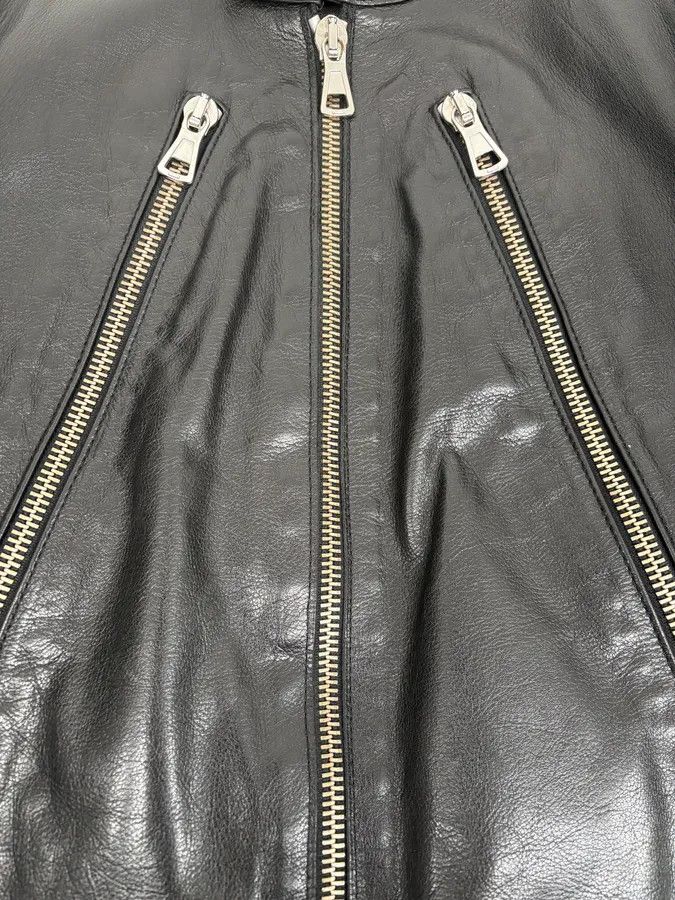 Maison Margiela SS2005 Maison Martin Margiela Black 5 Zip Biker Leather Jacket Size S / US 4 / IT 40 - 9 Thumbnail