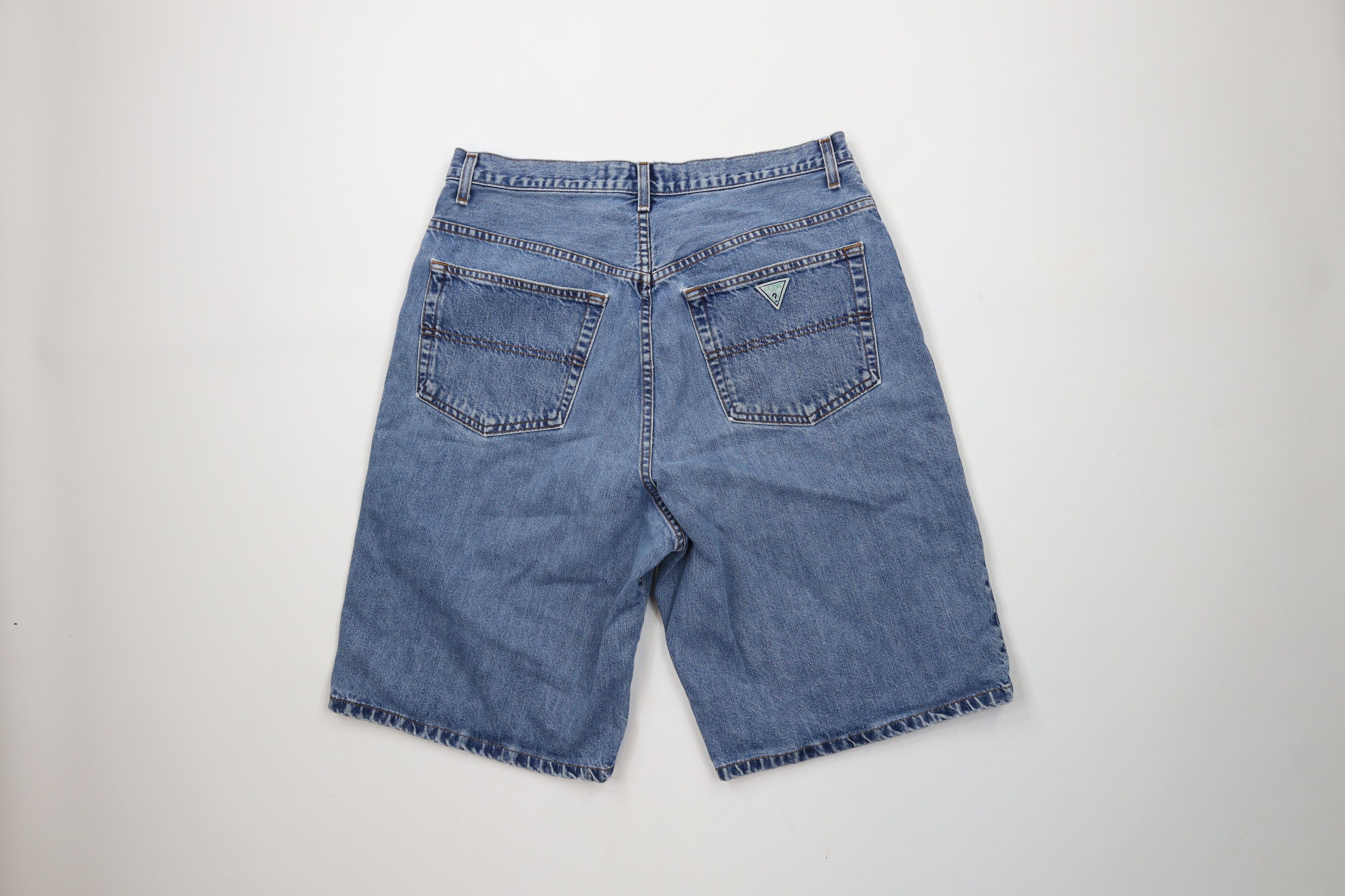 Guess × Vintage Vintage 90s Guess Jeans Loose Denim Jean Shorts Jorts USA Size US 34 / EU 50 - 9 Thumbnail