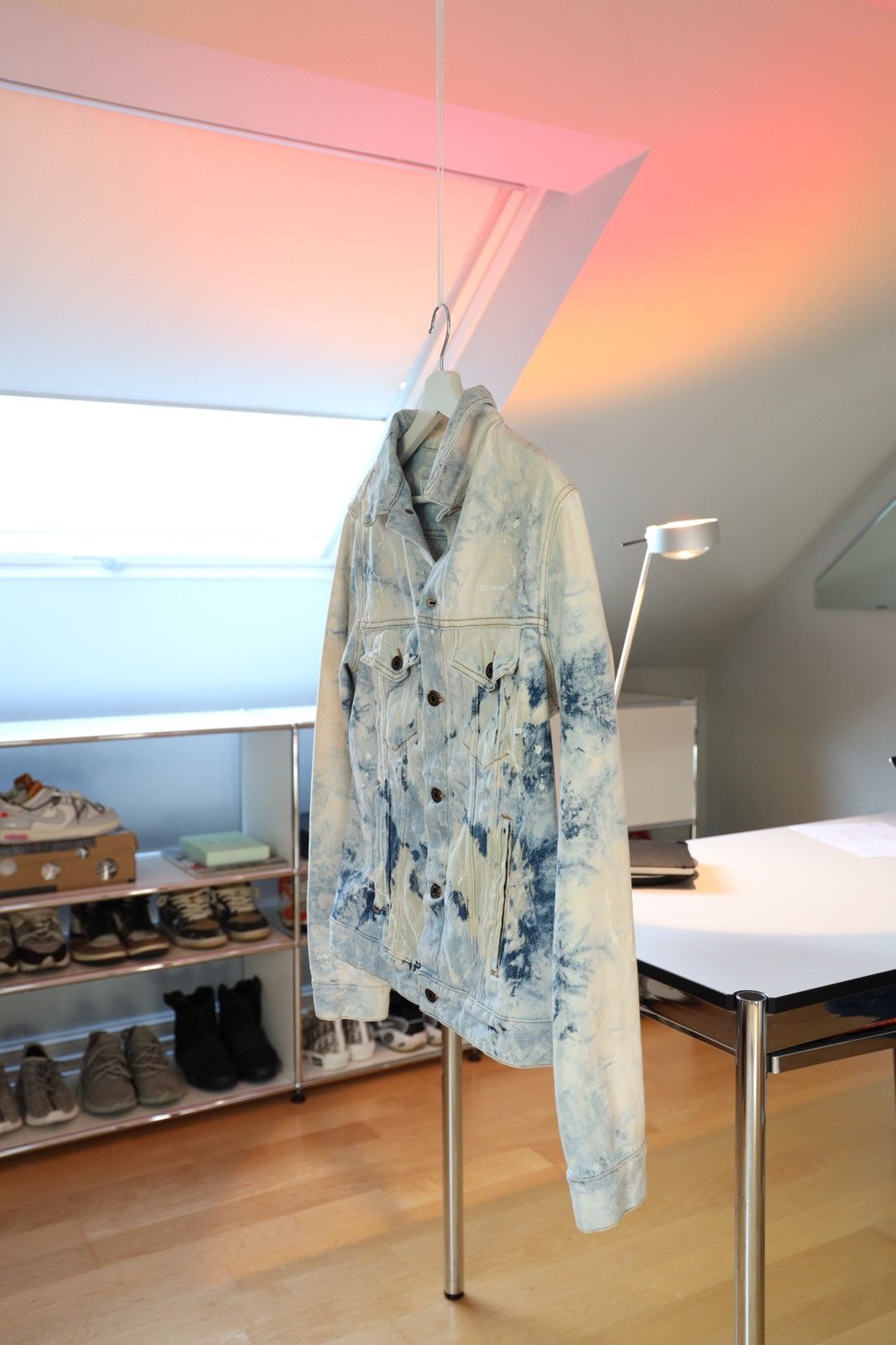 Off-White Off White Extreme Bleached Arrows Denim Jacket Size US M / EU 48-50 / 2 - 2 Thumbnail