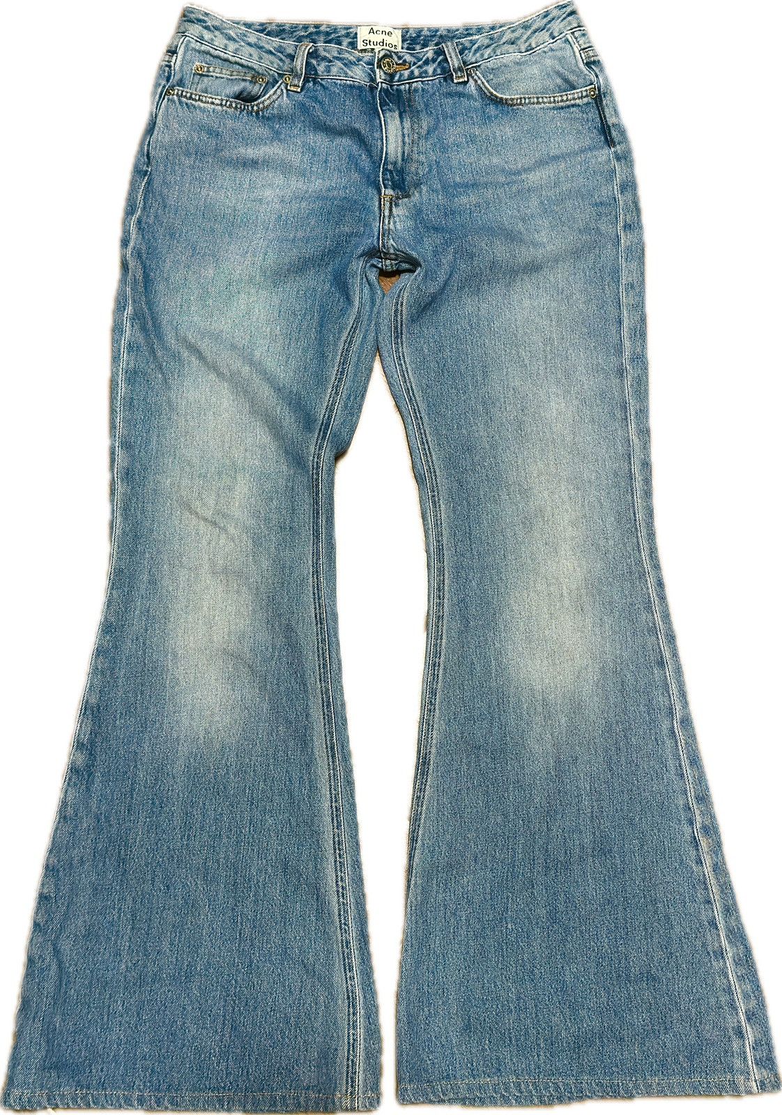 image of Acne Studios Flared Jeans in Blue, Men's (Size 30)