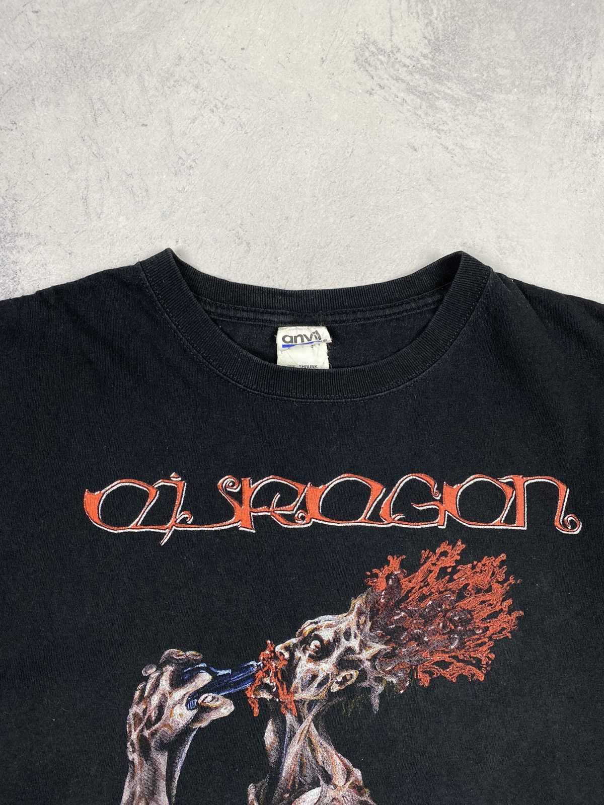 Band Tees × Vintage Vintage 00s Eisregen Krebs macht frei Y2K T shirt Size US M / EU 48-50 / 2 - 5 Thumbnail