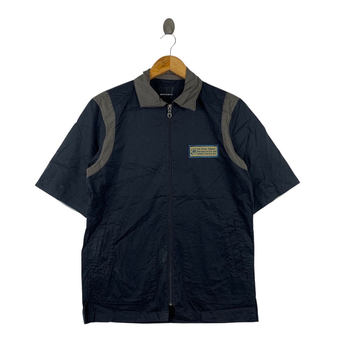 Japanese Brand BOYCOTT Japanese Brand Full Zipper Black Short Sleve Uniform Size US M / EU 48-50 / 2 - 1 Thumbnail