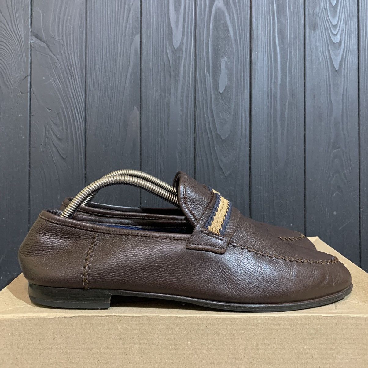 Ermenegildo Zegna Ermenegildo Zegna Men’s Brown Loafers Size 9.5 Size US 9.5 / EU 42-43 - 1 Thumbnail