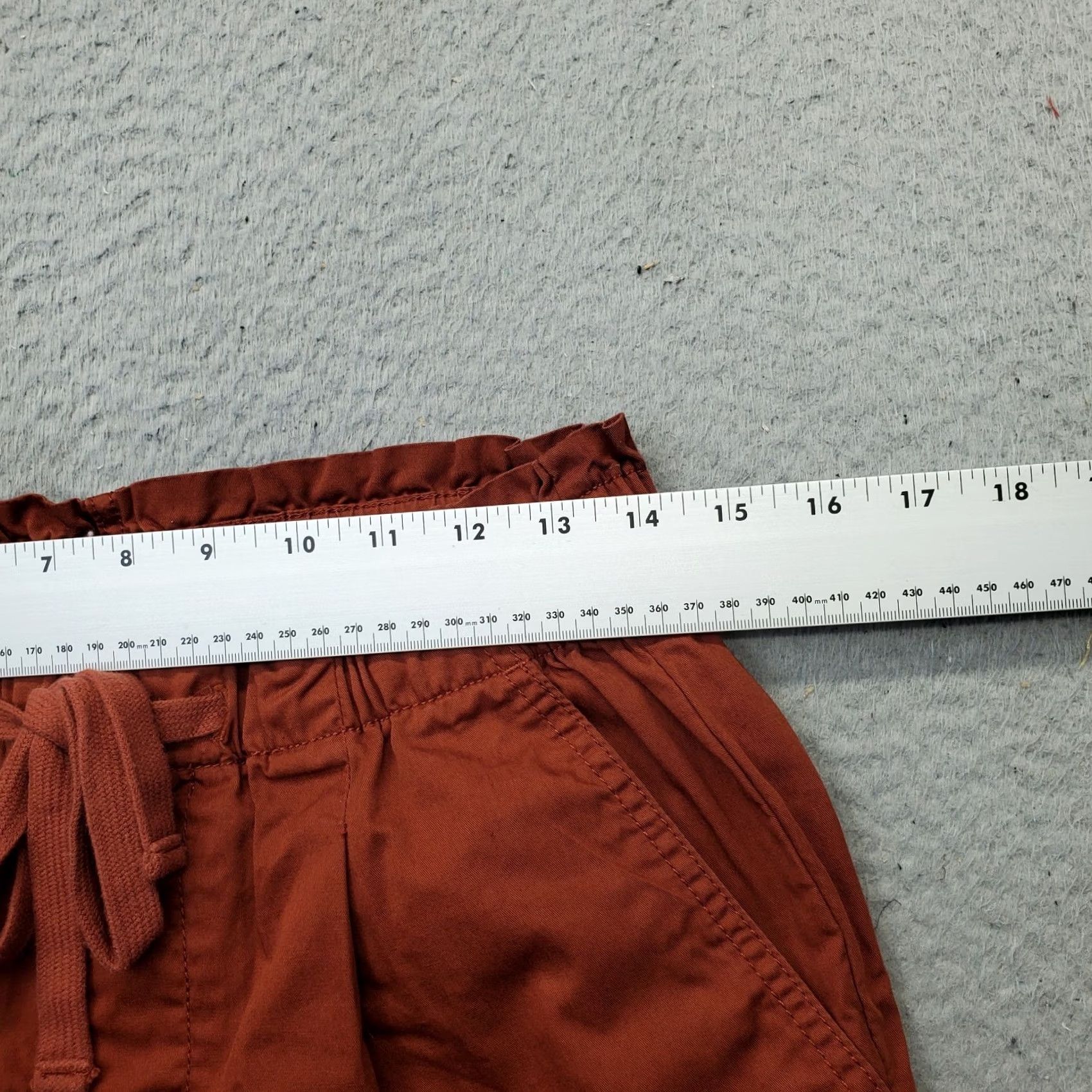 Loft LOFT Womens Red Comfort Fit Straight Leg Trouser Pants Size S with Drawstring Waist Size 28" / US 6 / IT 42 - 7 Thumbnail
