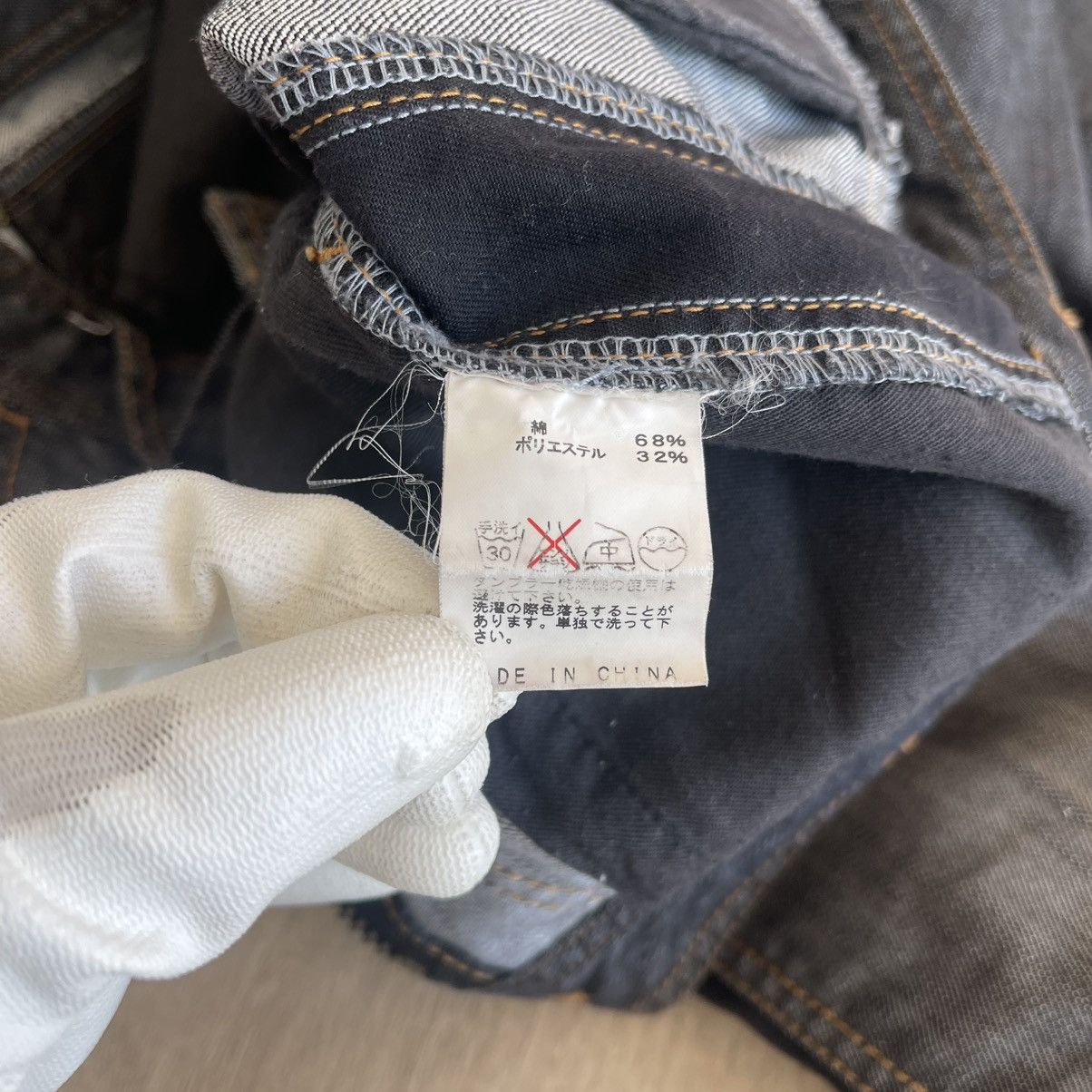 Morgan Homme 10th Anniversary Edition Two-Tone Stripe Denim Jeans Size US 30 / EU 46 - 8 Thumbnail
