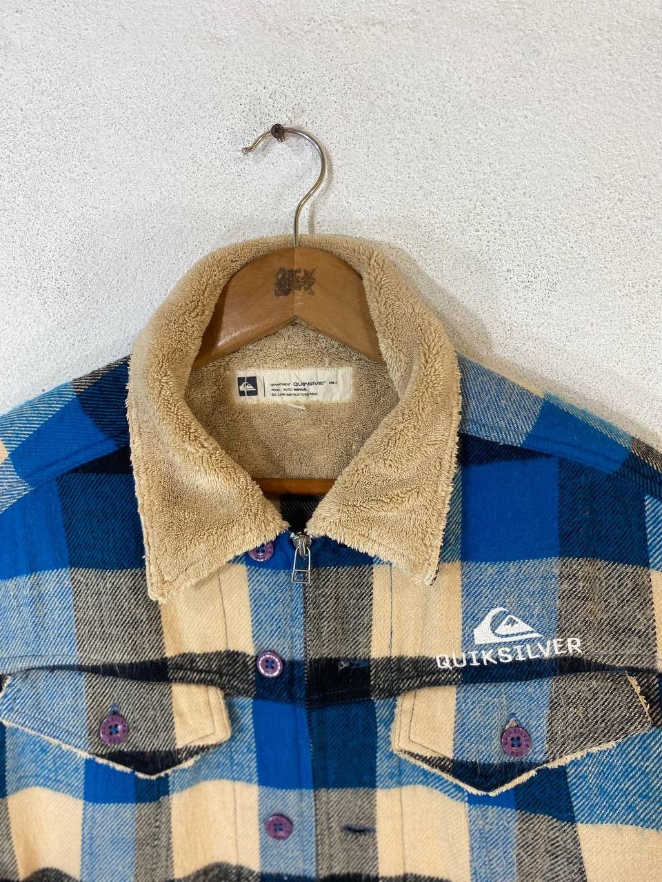 Quicksilver quicksilver shadow plaid flannel shirt fleece lining Size US M / EU 48-50 / 2 - 2 Thumbnail
