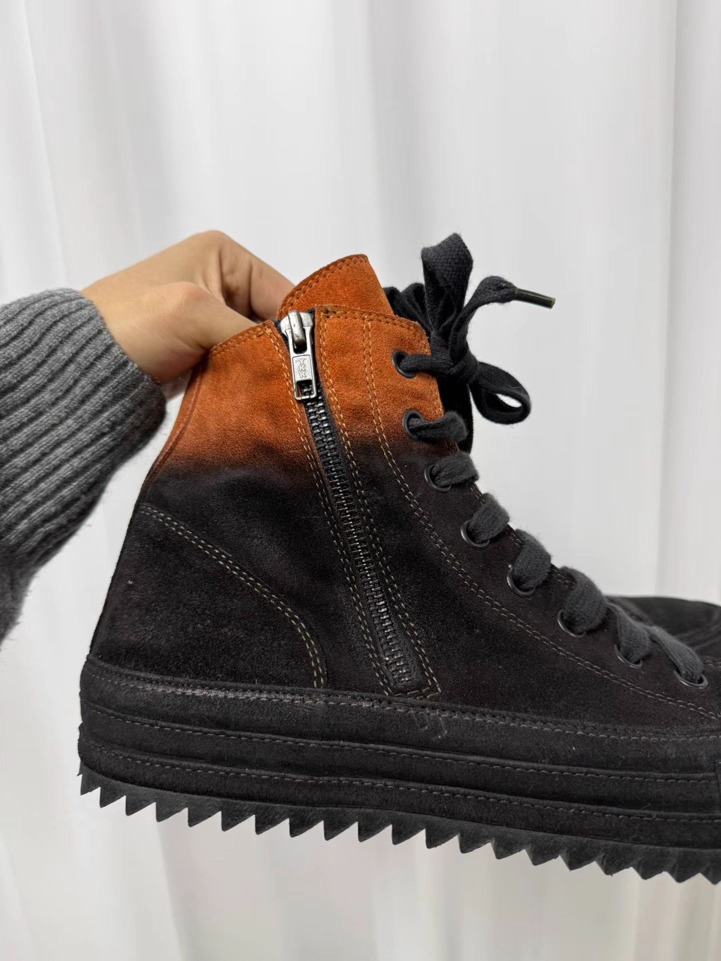 Ann Demeulemeester Ann Demeulemeester Double Zip Platform Sneakers K20 Size US 8 / EU 41 - 3 Thumbnail