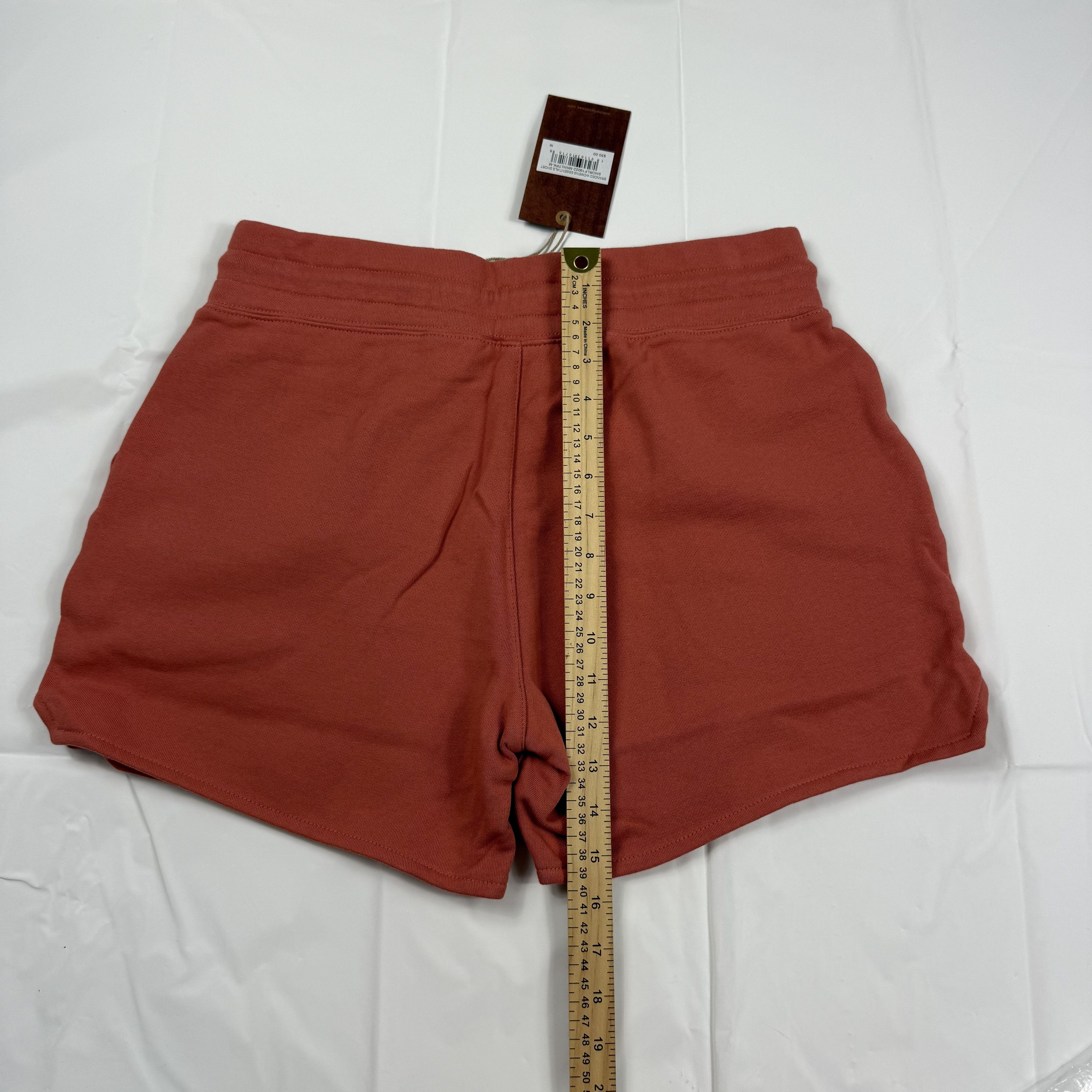 Mitchell & Ness Mitchell & Ness Fleece Shorts Rust Terracotta Drawstring Size 29" - 10 Thumbnail