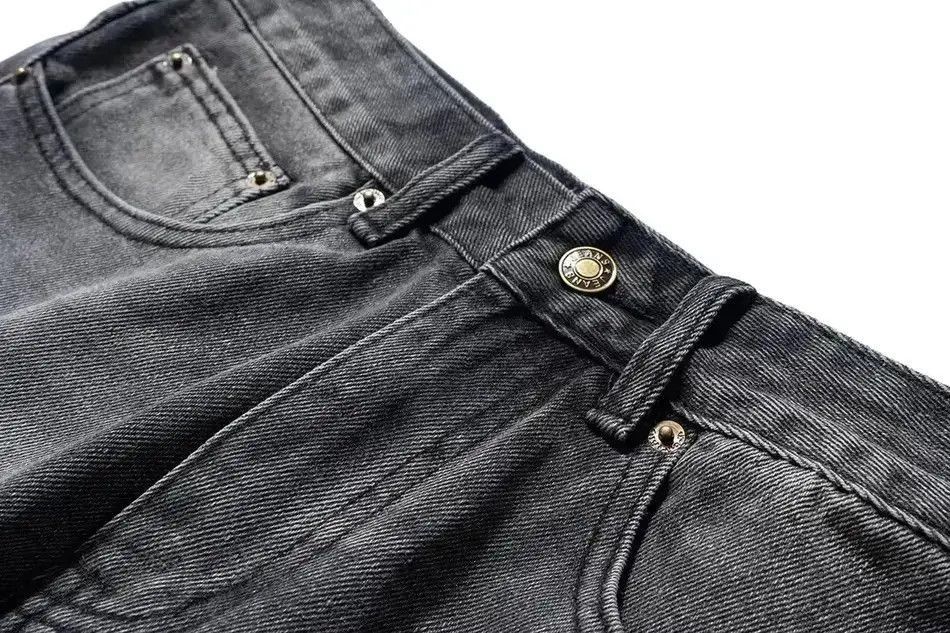 Japanese Brand Streetwear Design Retro Baggy Hole Jeans Size US 32 / EU 48 - 3 Thumbnail