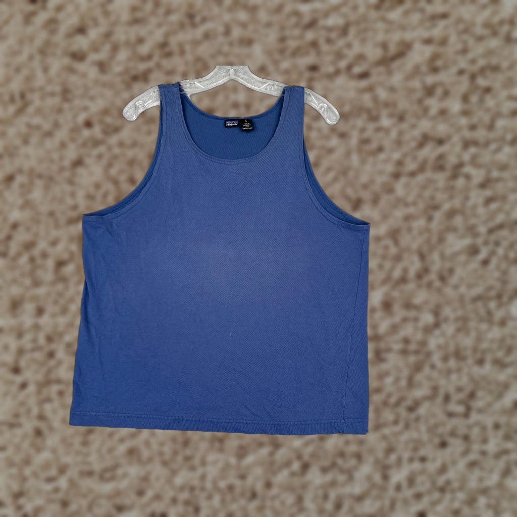 Patagonia Patagonia Shirt Women Large Blue Tank Sleeveless Cotton Polyester Blend Casual Solid Tank Top Adult Regular Sleeveless Outdoor Size L / US 10 / IT 46 - 1 Thumbnail