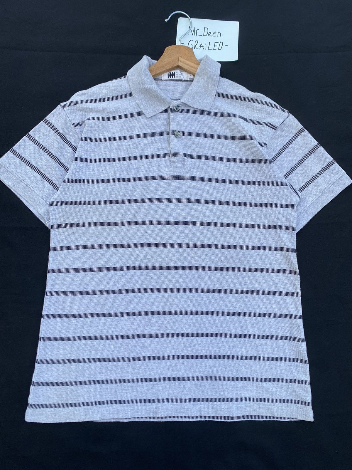 Issey Miyake Rare Vintage Issey Miyake IM Stripes Polo Shirt Size US M / EU 48-50 / 2 - 5 Thumbnail