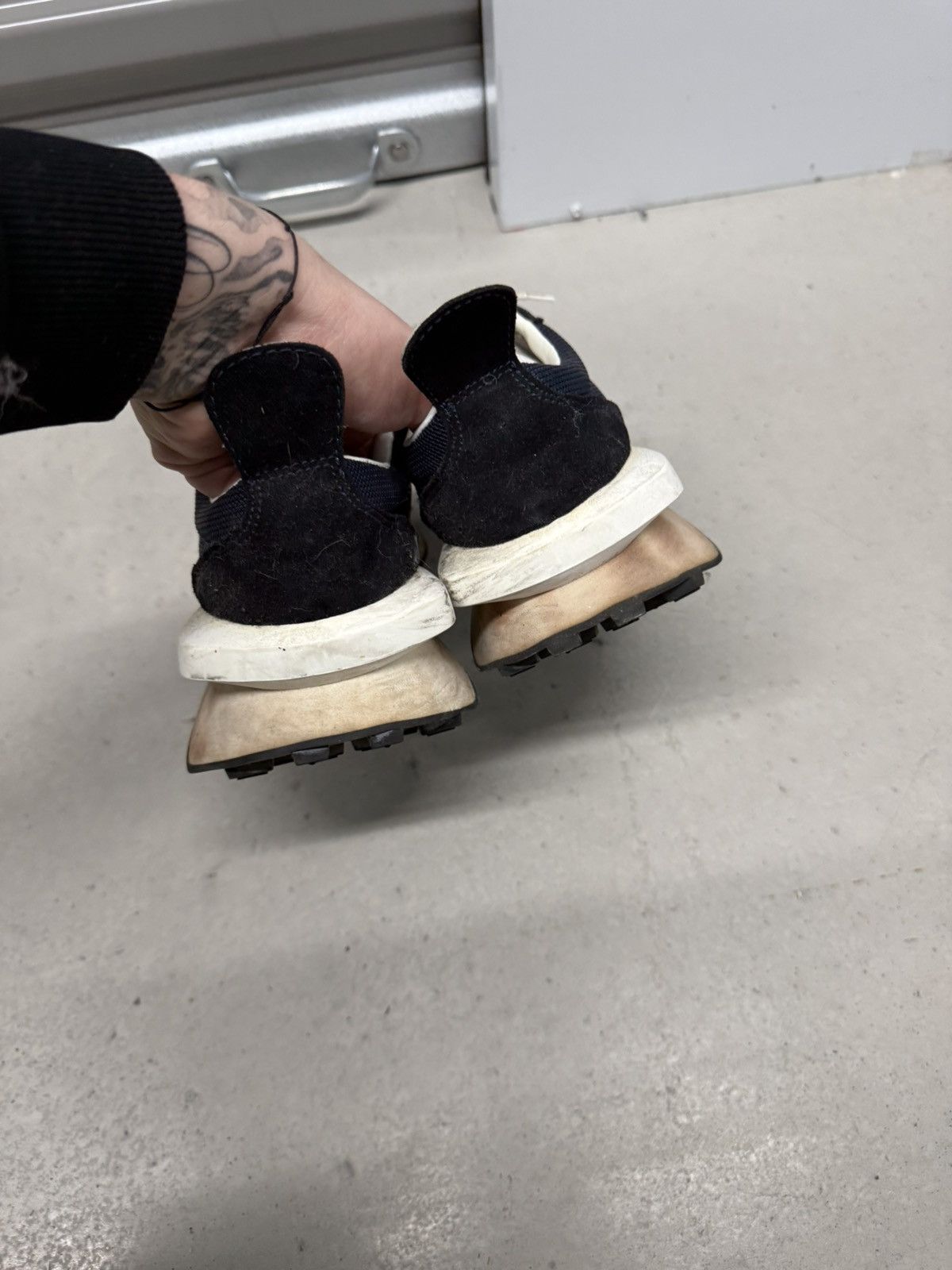 Lanvin Lanvin distressed Bumpr Sneaker 'Navy Blue' size 43 Size US 10 / EU 43 - 7 Thumbnail
